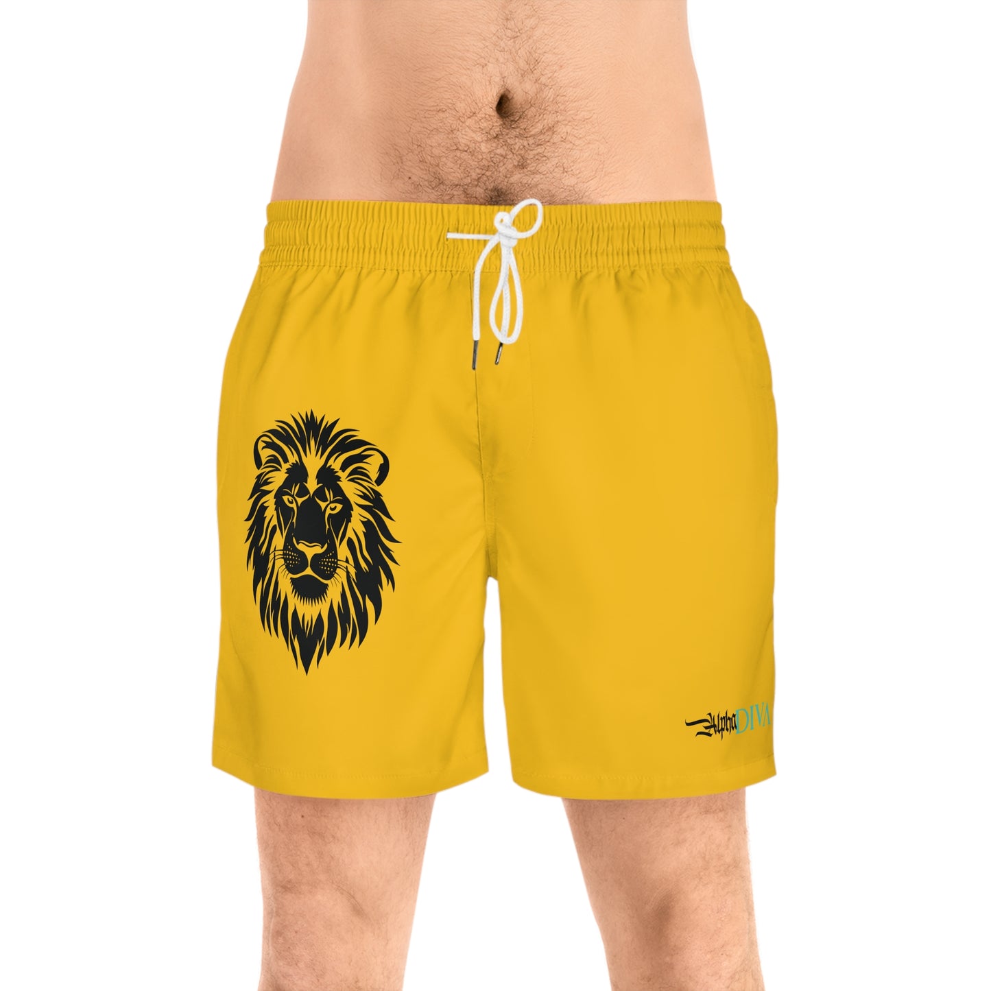 AlphaDiva Blaze Yellow Gym Shorts