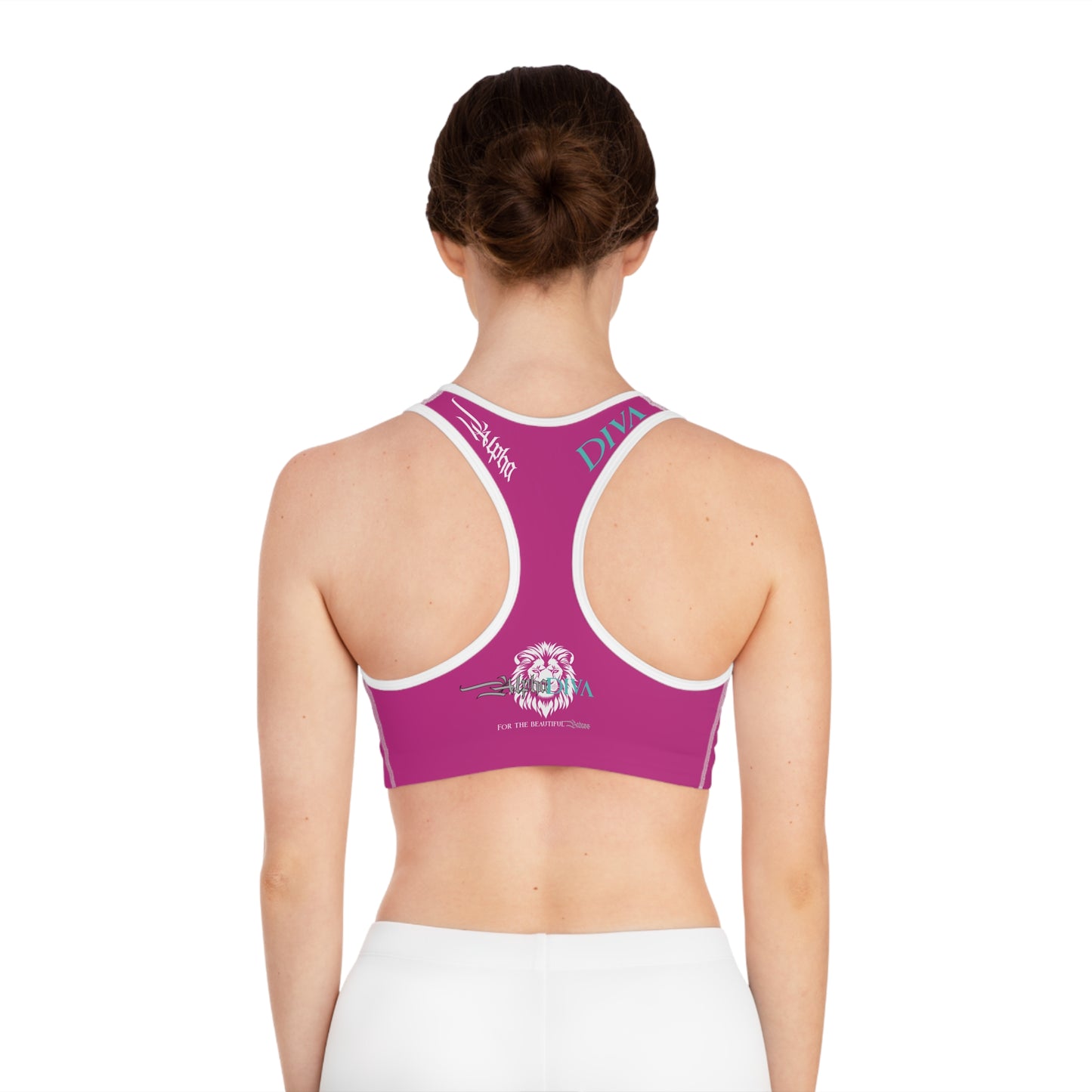 AlphaDiva Fuscalicious Pink Sports Bra