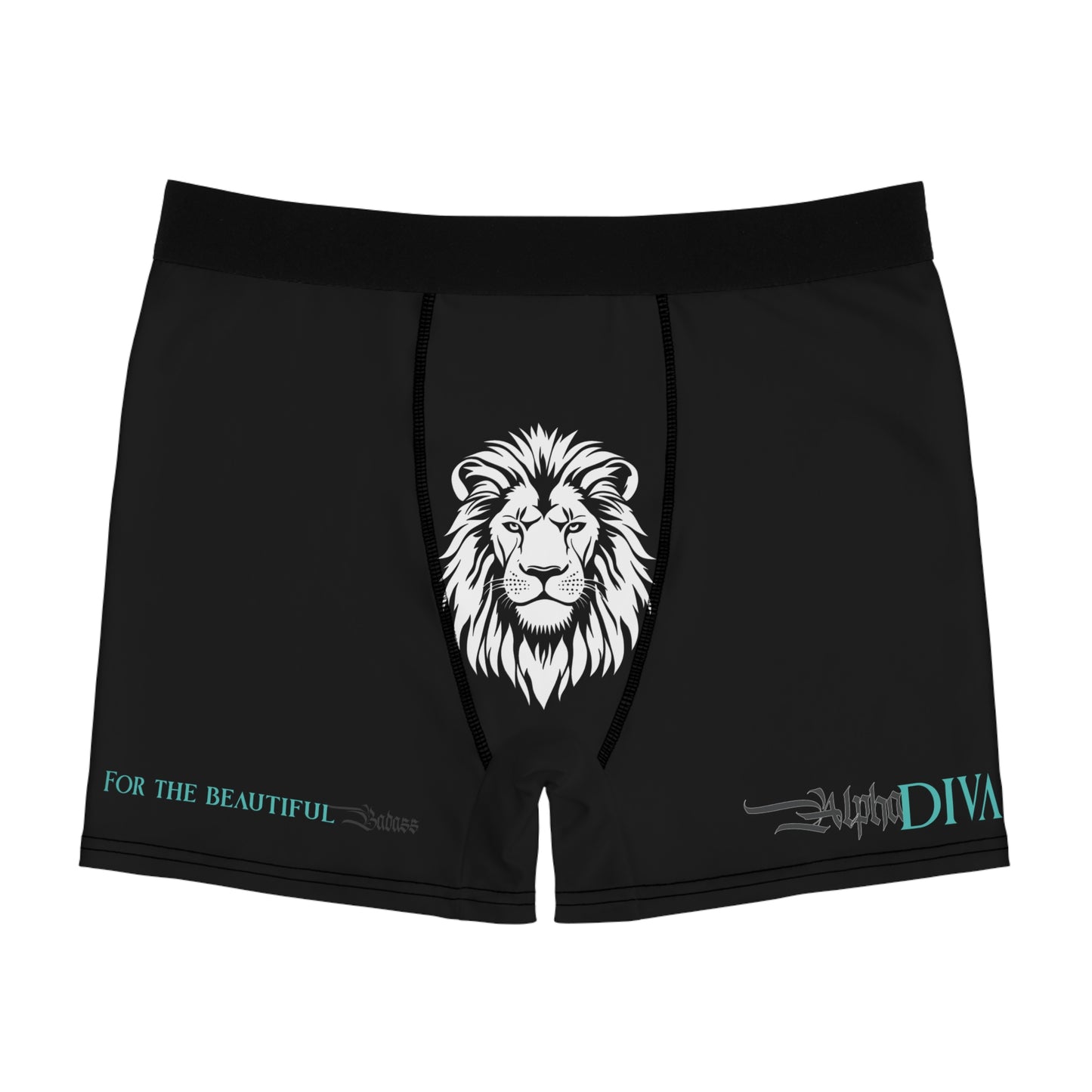 AlphaDiva Men's Late Night Black Boxer Briefs