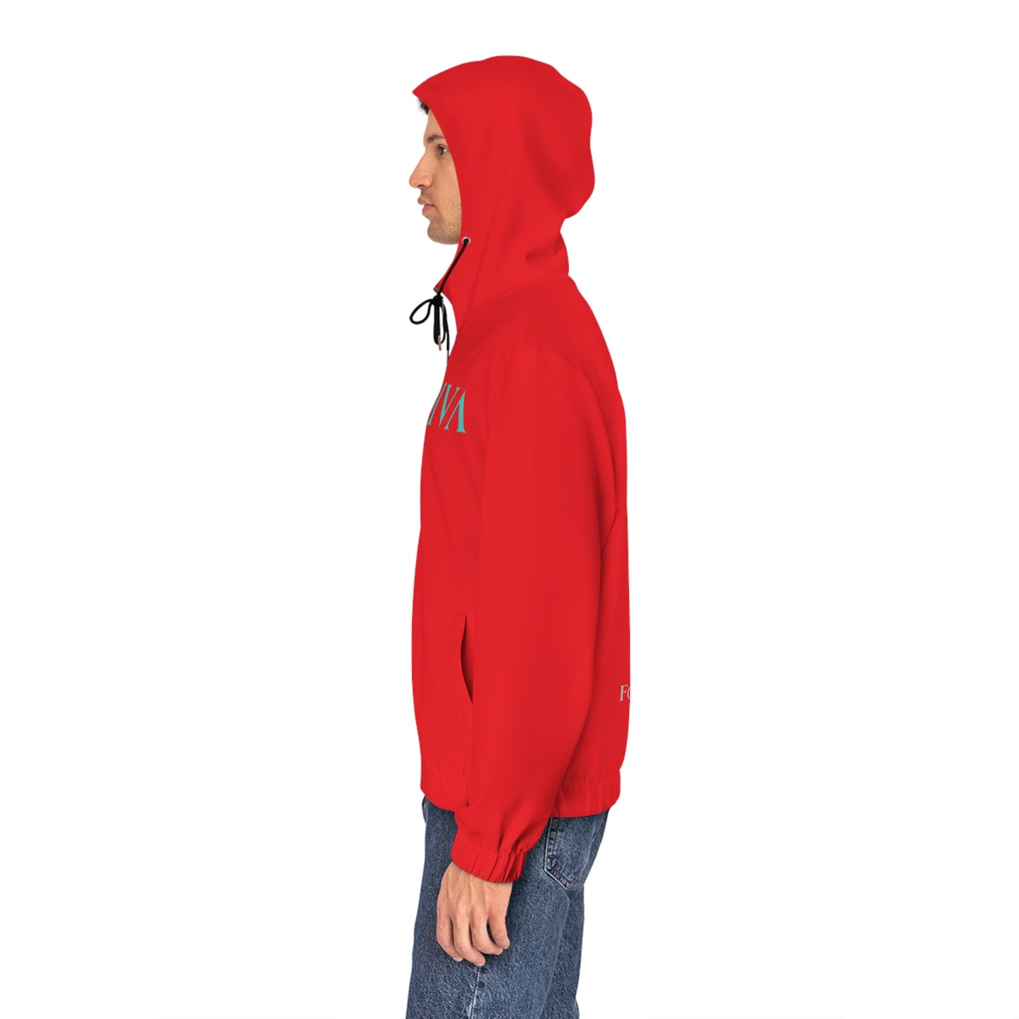 AlphaDiva Safari Red Full-Zip Hoodie
