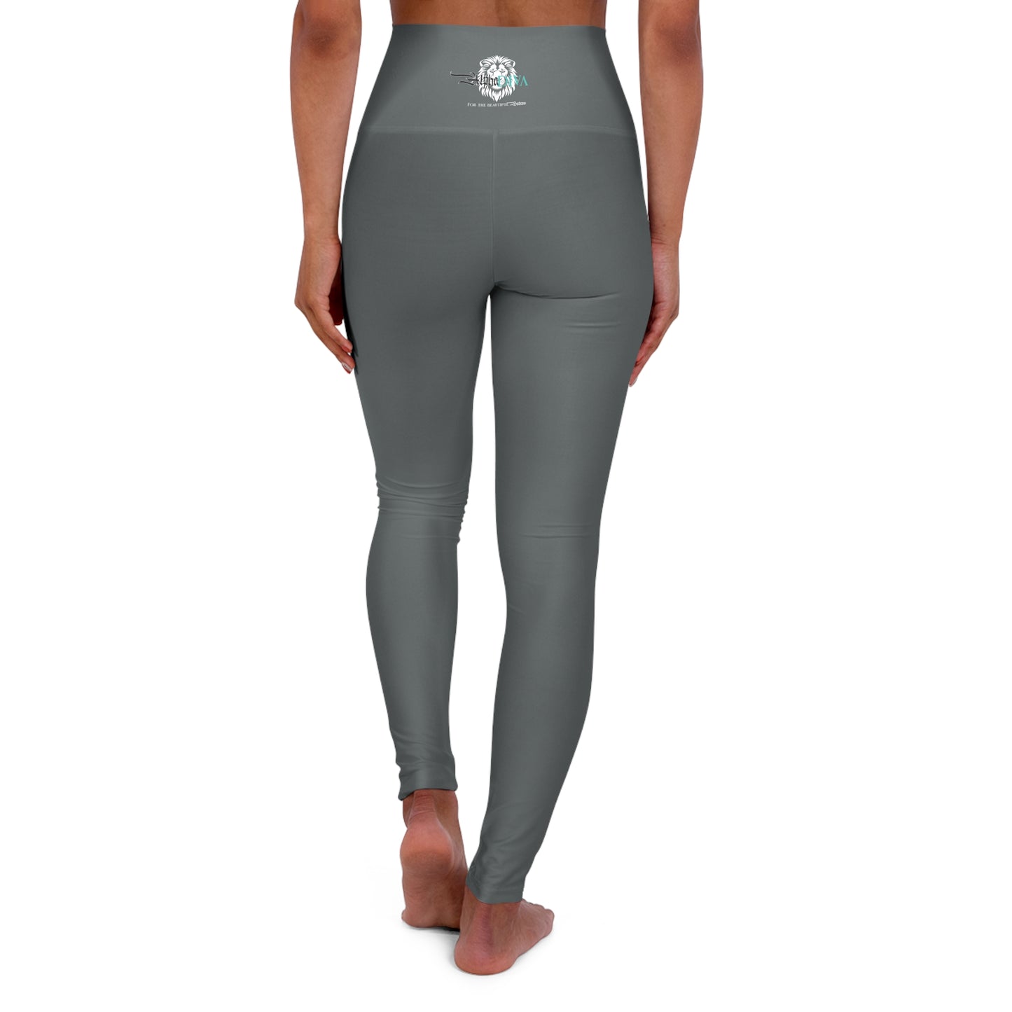 AlphaDiva High Waisted Drake Grey Leggings