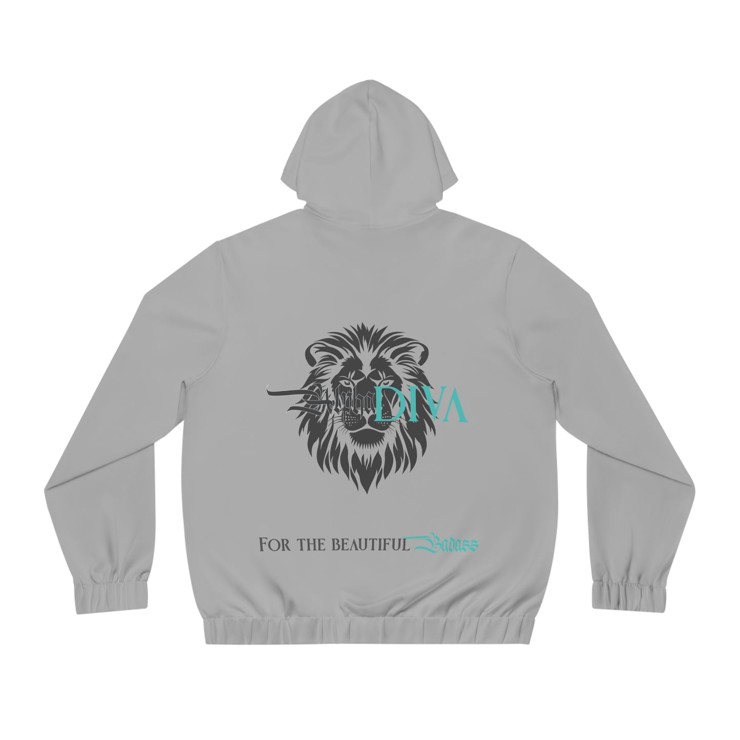 AlphaDiva Moon Light Grey Full-Zip Hoodie