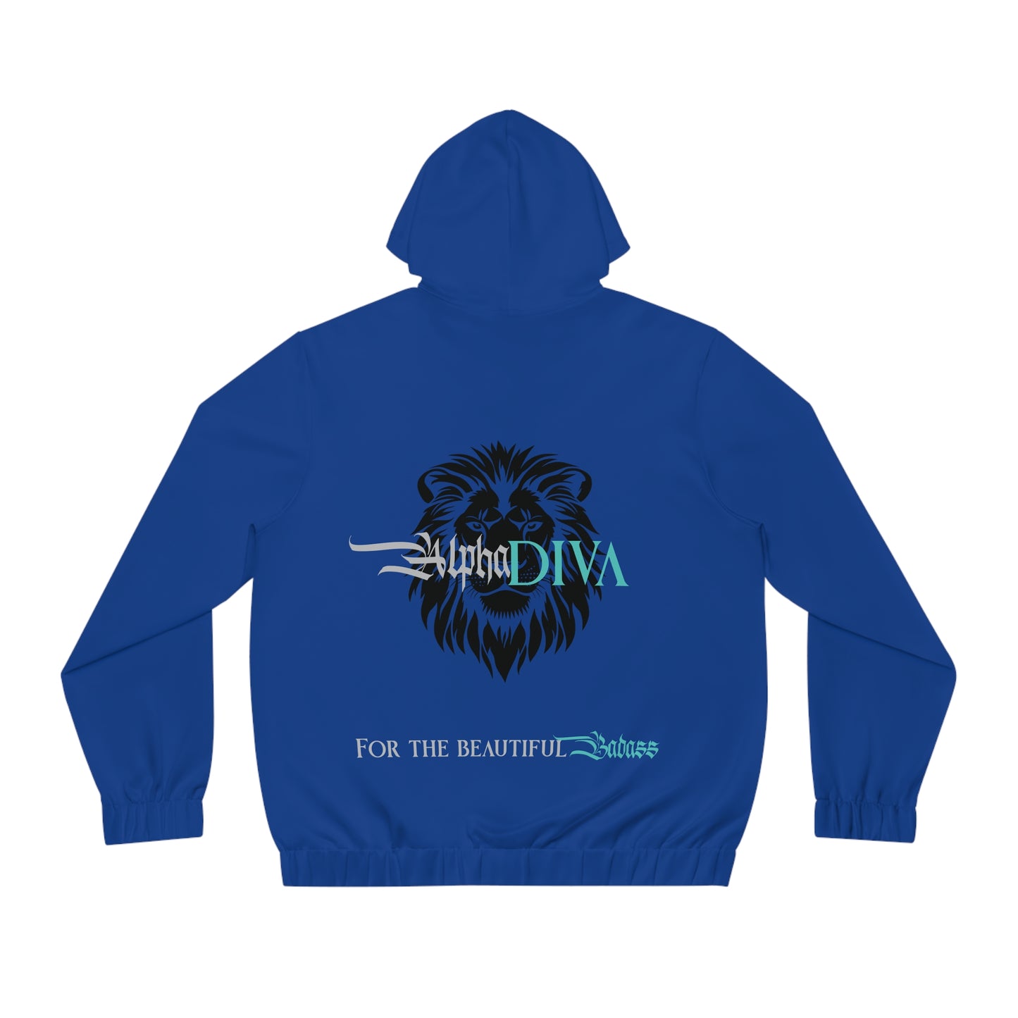 AlphaDiva Moody Blue Full-Zip Hoodie