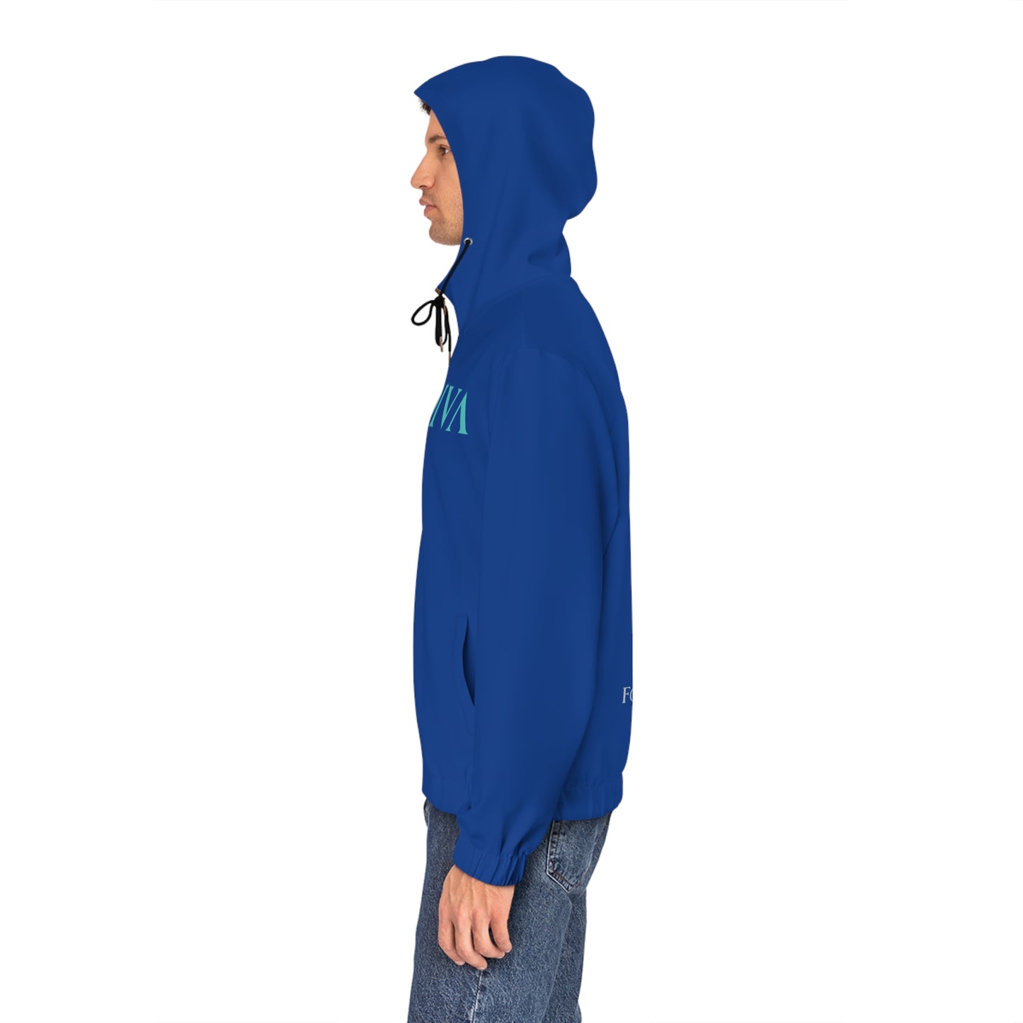 AlphaDiva Moody Blue Full-Zip Hoodie