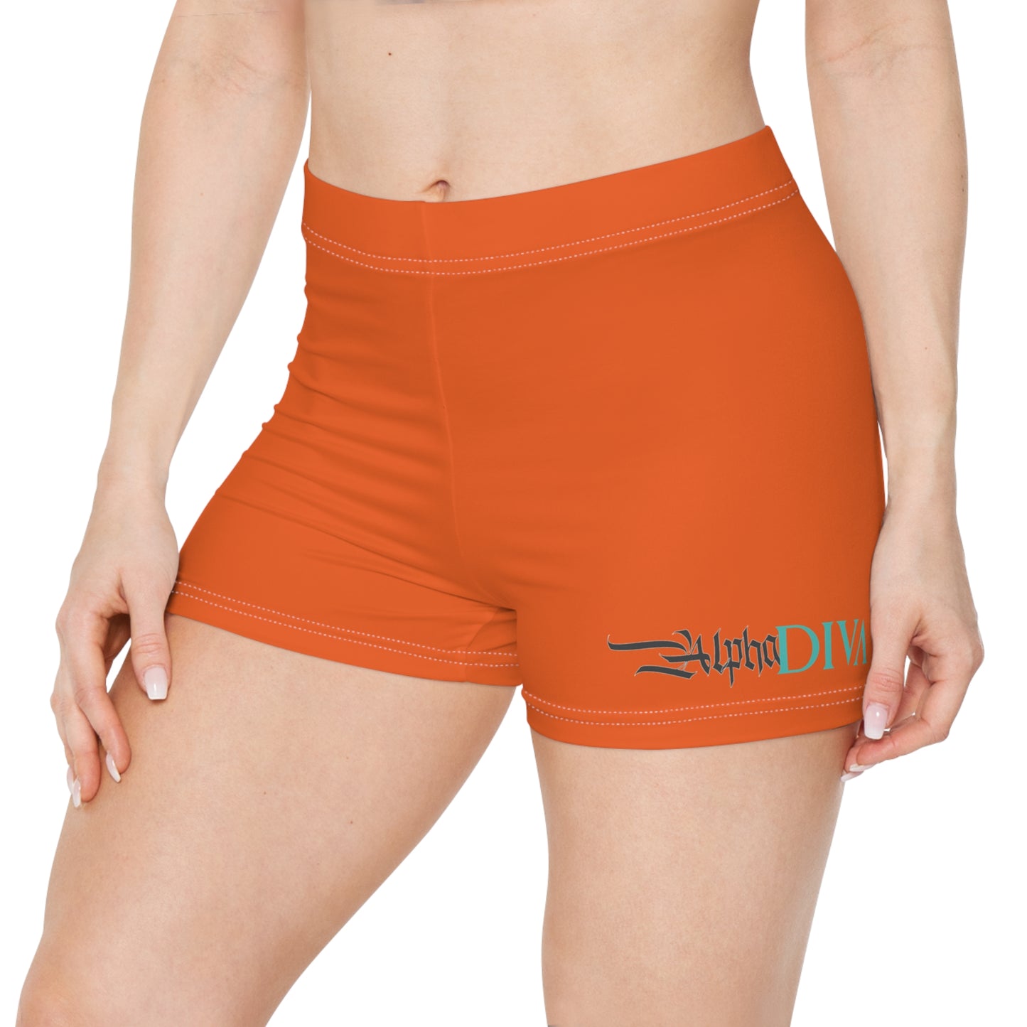 AlphaDiva Sunset Orange Women's Shorts