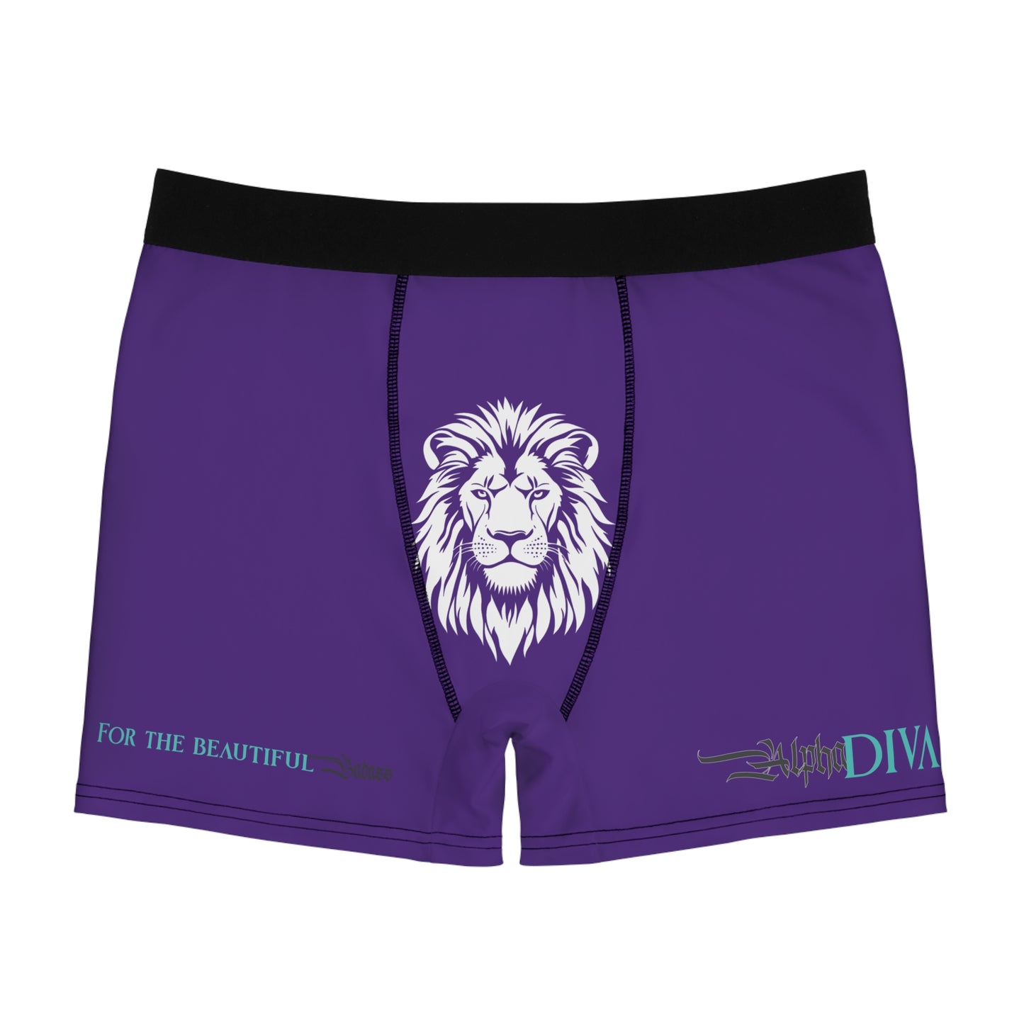 AlphaDiva Men's Royalty Purple Boxer Briefs