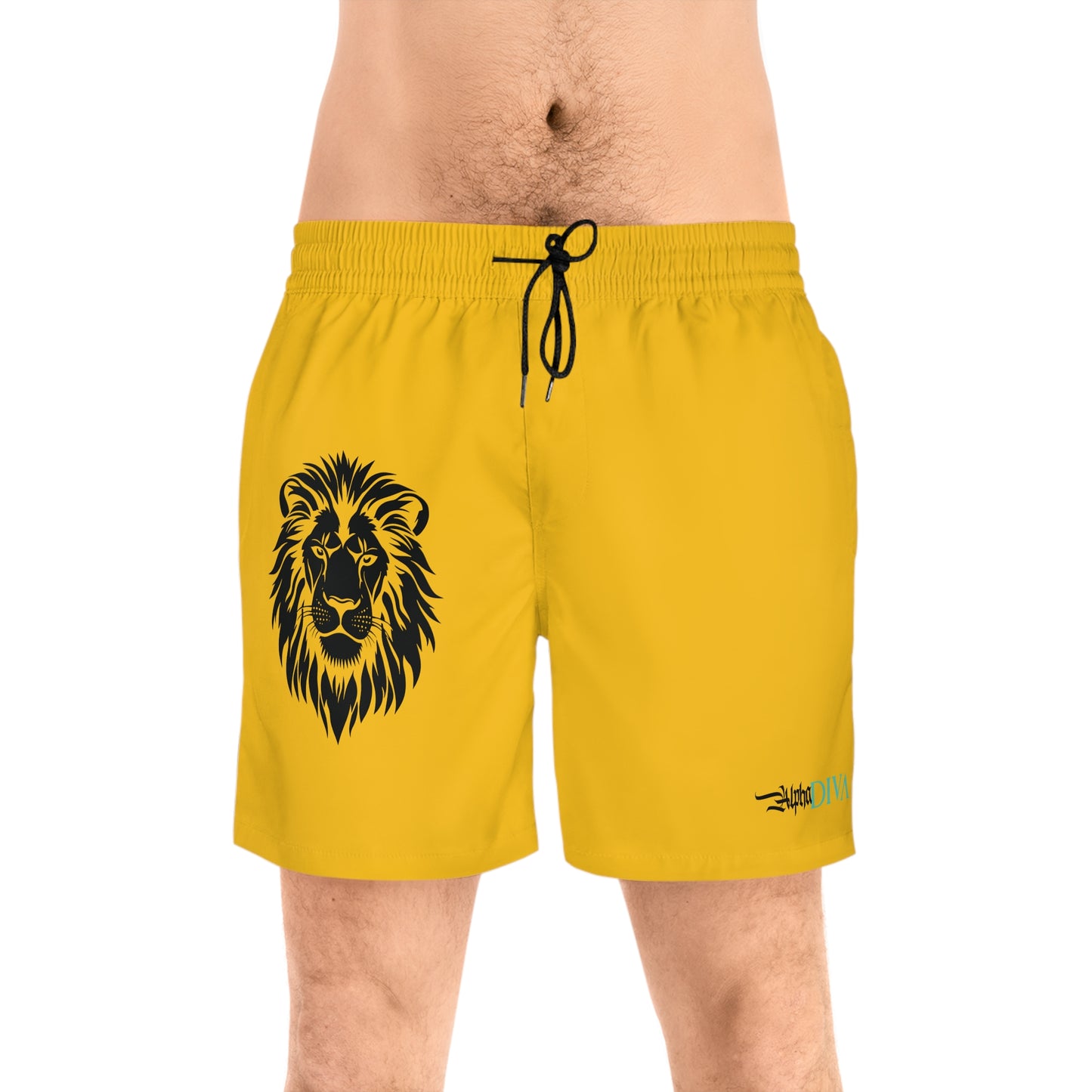 AlphaDiva Blaze Yellow Gym Shorts