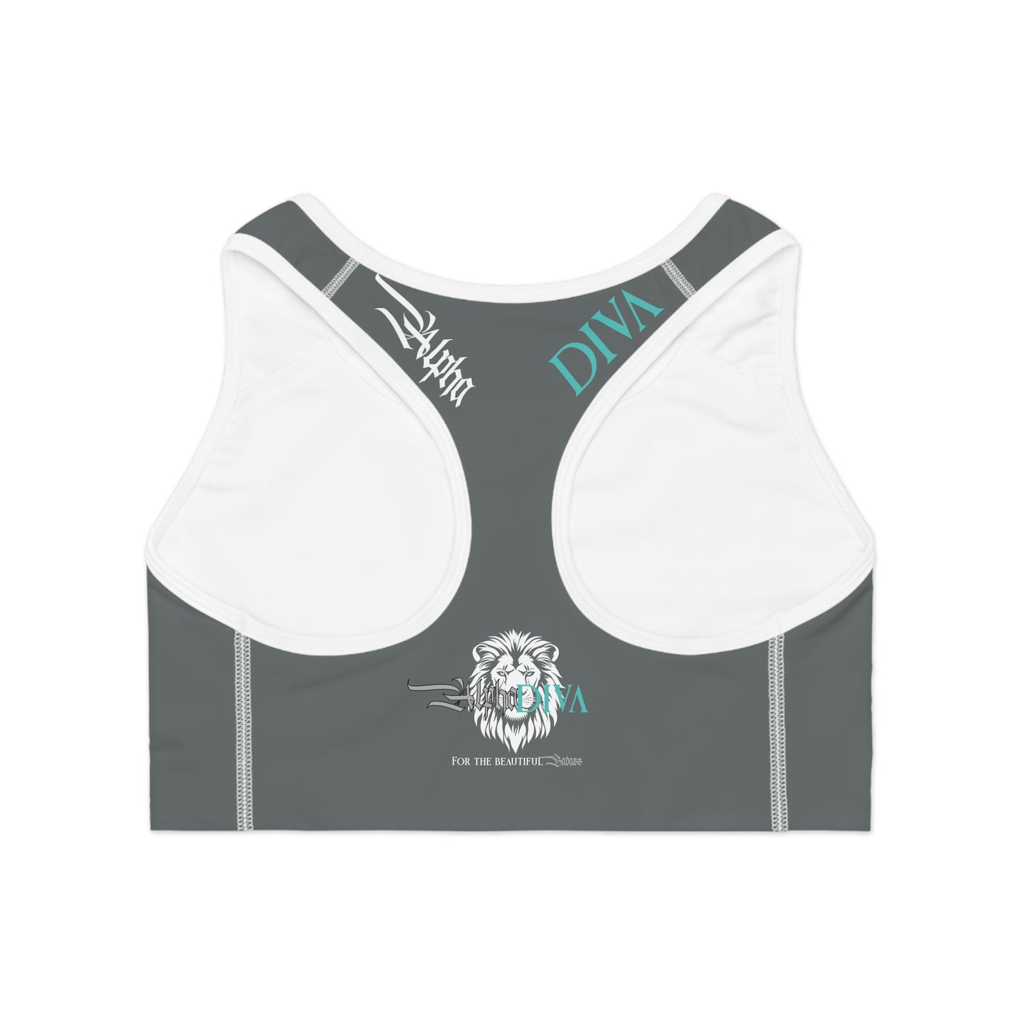 AlphaDiva Drake Grey Sports Bra