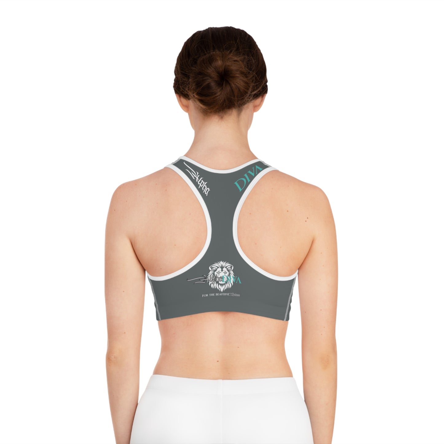 AlphaDiva Drake Grey Sports Bra