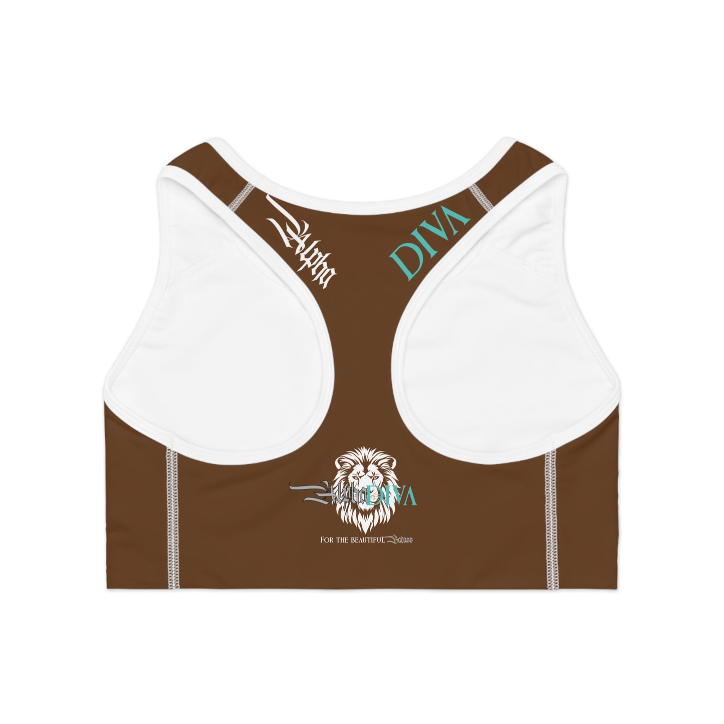 AlphaDiva Espresso Brown Sports Bra