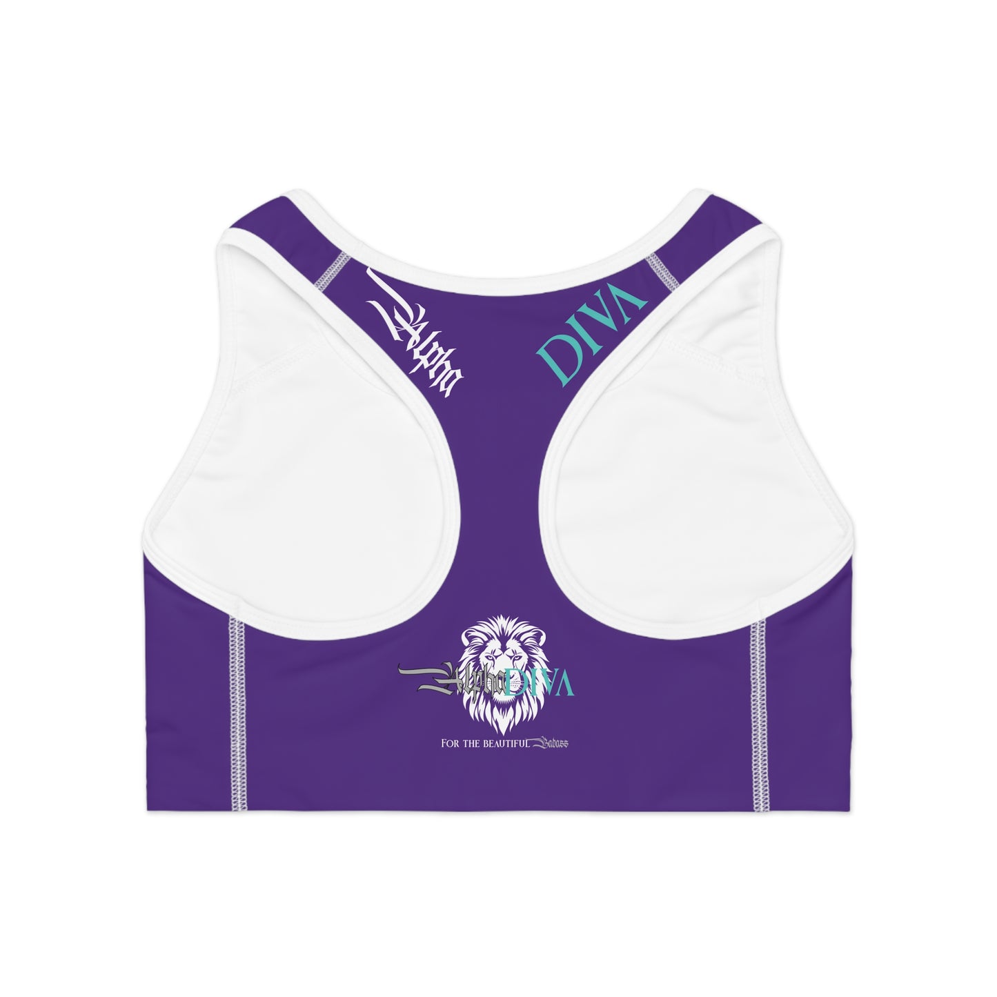 AlphaDiva Royalty Purple Sports Bra