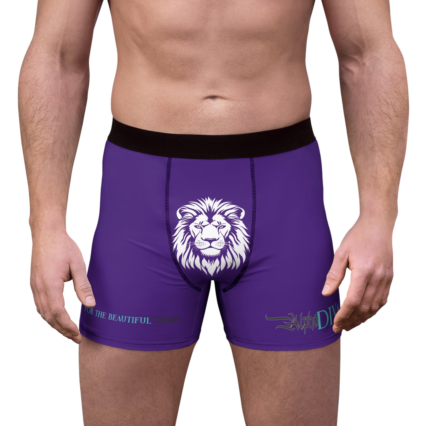 AlphaDiva Men's Royalty Purple Boxer Briefs