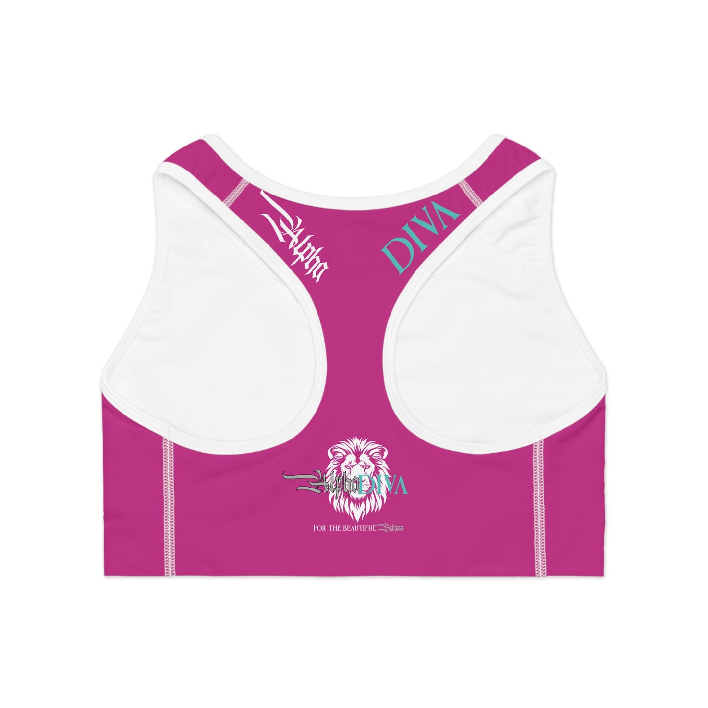 AlphaDiva Fuscalicious Pink Sports Bra