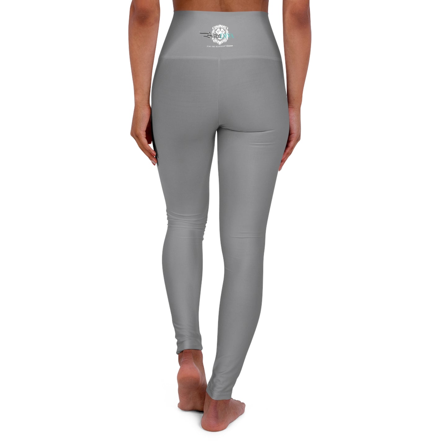 AlphaDiva High Waisted Christian grey Leggings