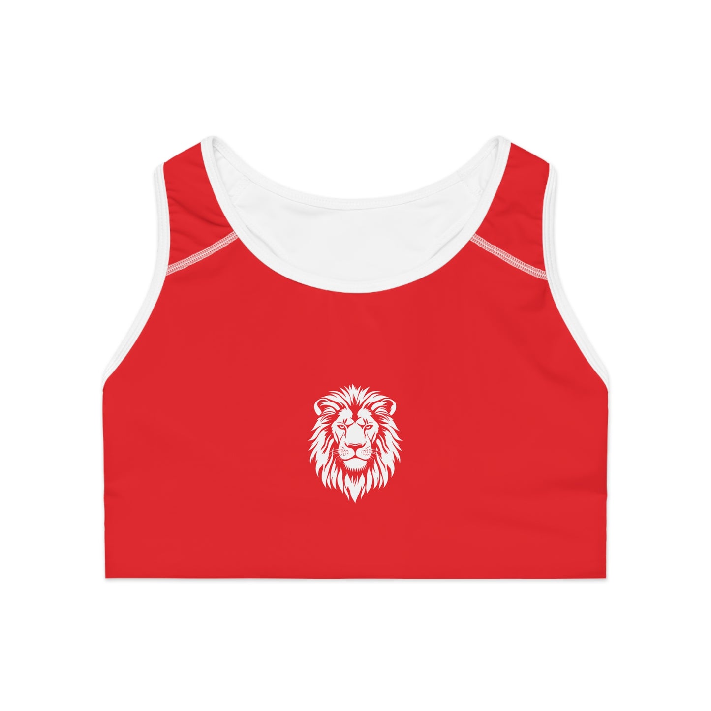 AlphaDiva Safari Red Sports Bra