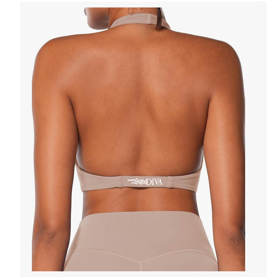 Caramel HALO MUSE Sports Bra