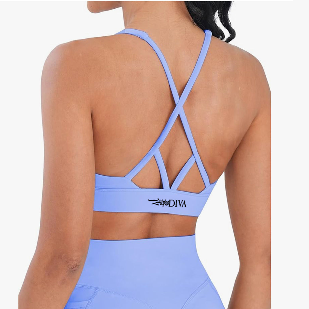 Lilac STEALTH FRAMED Sports Bra