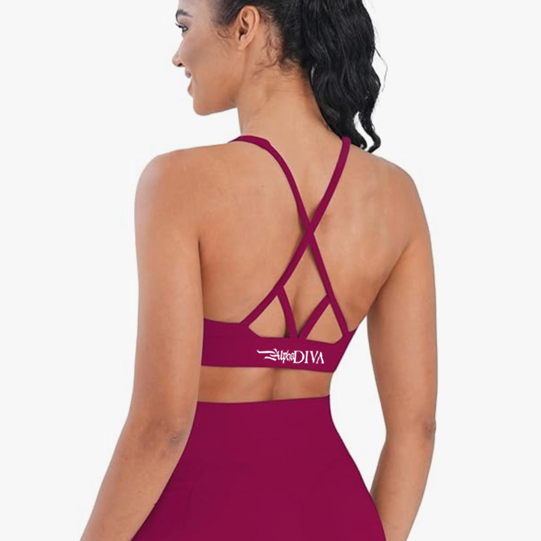 Red Velvet HALO FRAMED Sports Bra