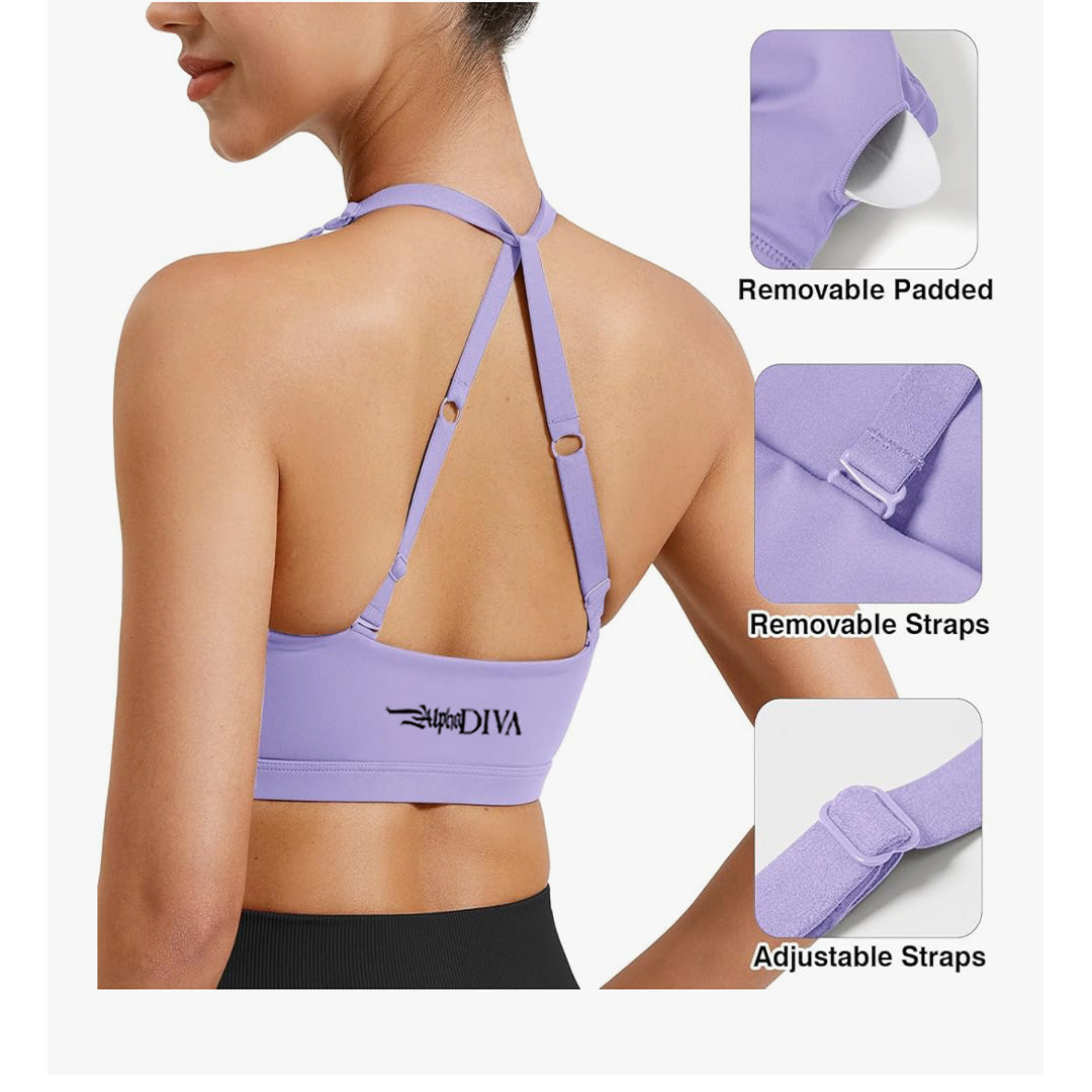 Lilac STEALTH UNBOUND Sports Bra