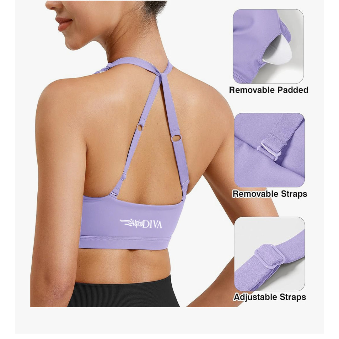 Lilac HALO UNBOUND Sports Bra