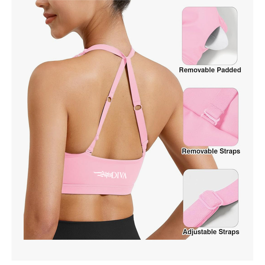 Icy Pink HALO UNBOUND Sports Bra