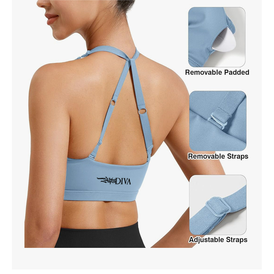 Slate Blue STEALTH UNBOUND Sports Bra
