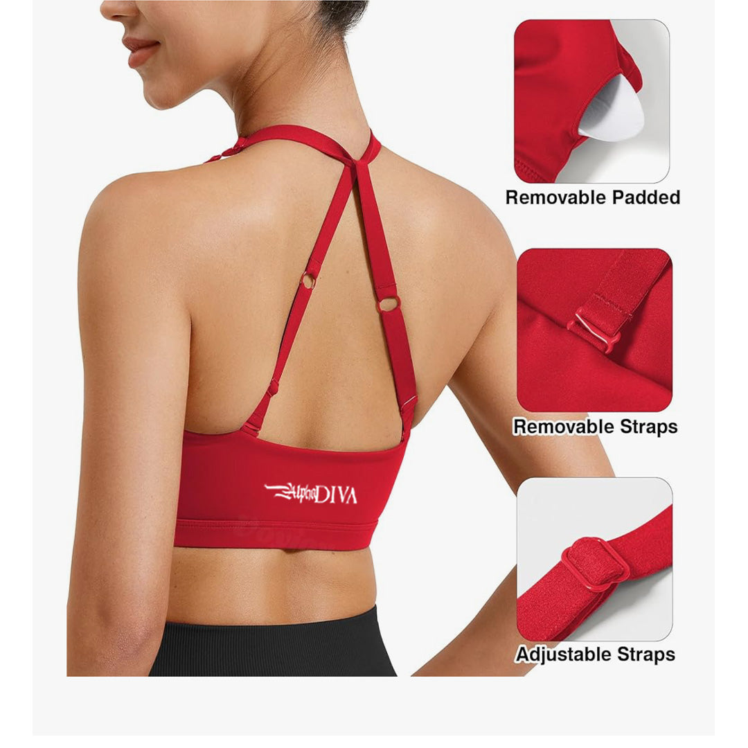 Lava Red HALO UNBOUND Sports Bra
