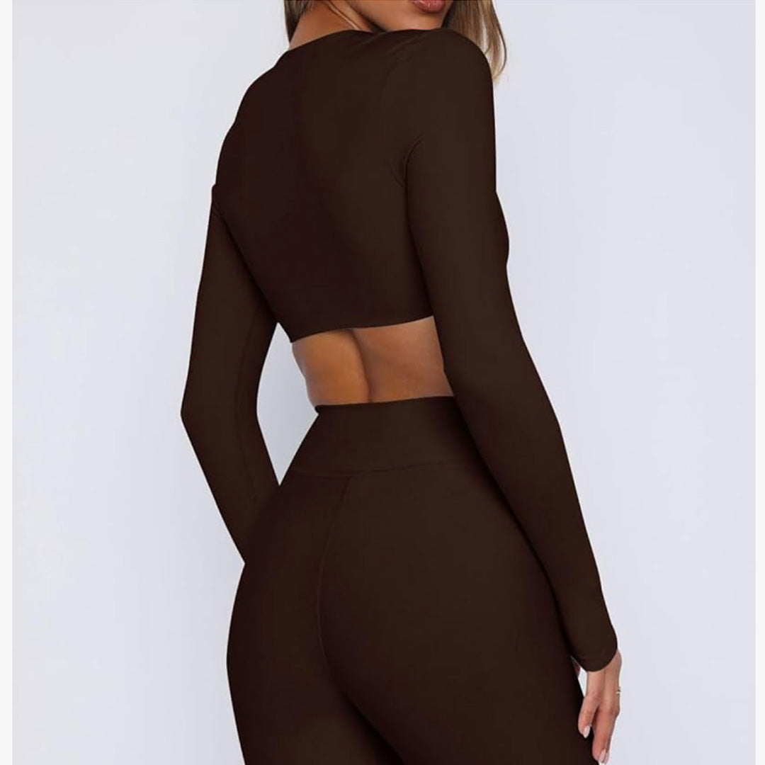 Chocolate Halo Allure Twist Sports Bra