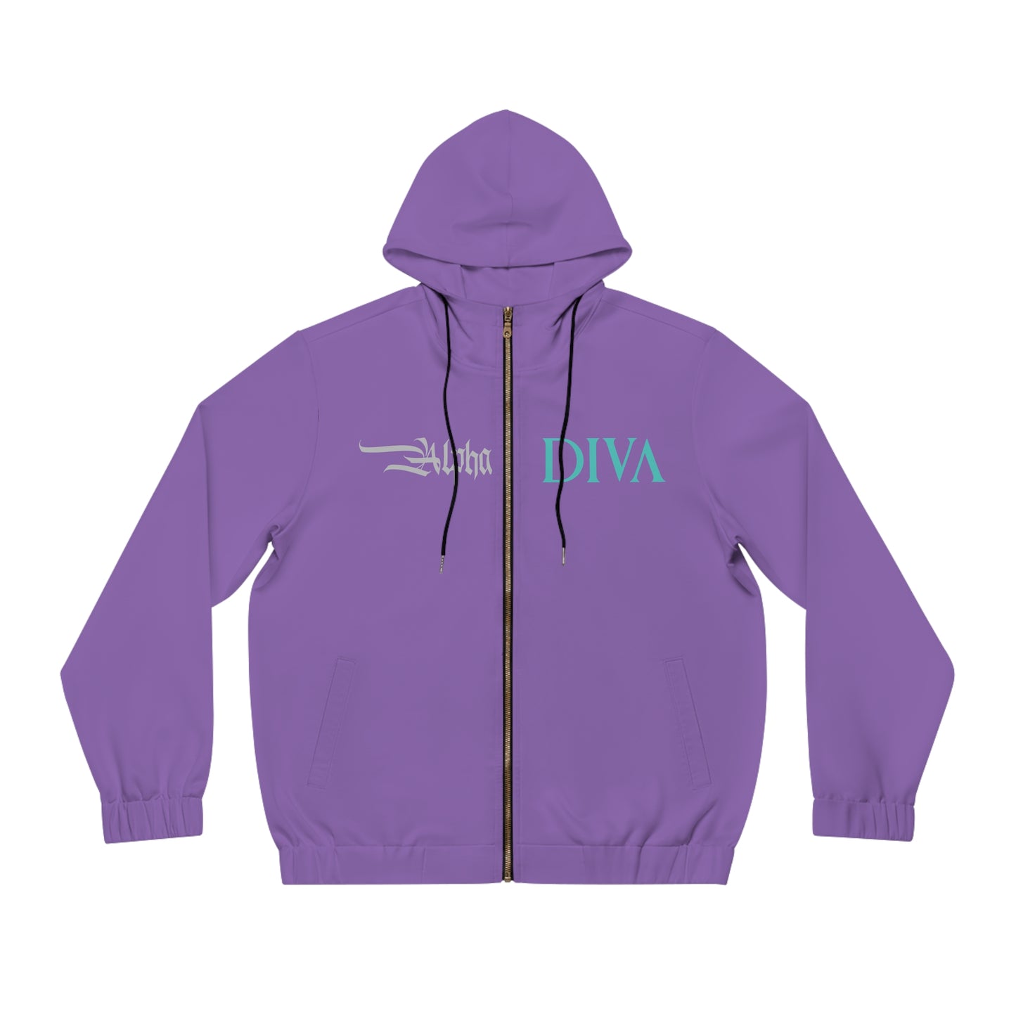 AlphaDiva Purple Rain Full-Zip Hoodie