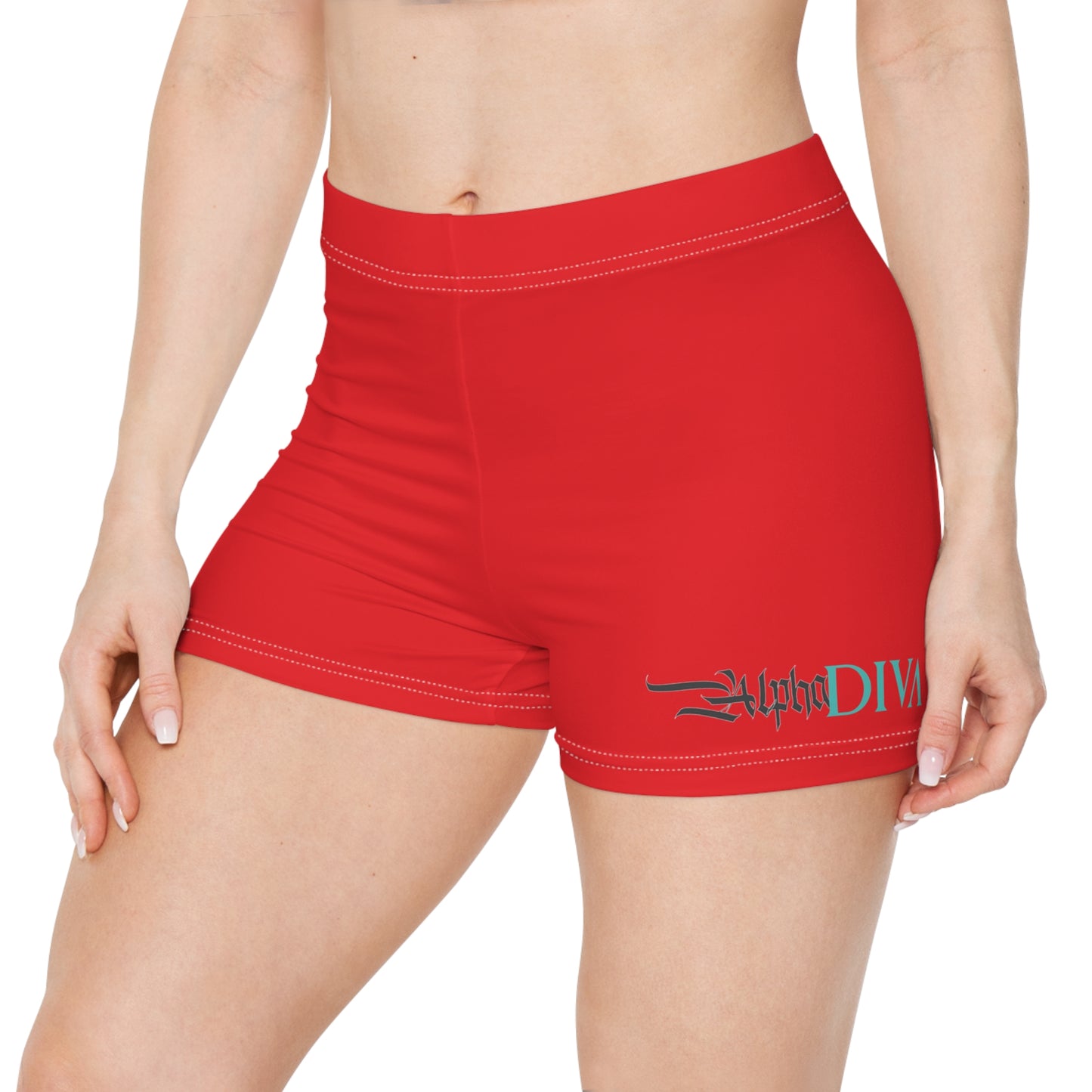 AlphaDiva Safari Red Women's Shorts