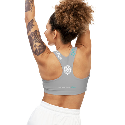 AlphaDiva Seamless Moon Light Grey Sports Bra