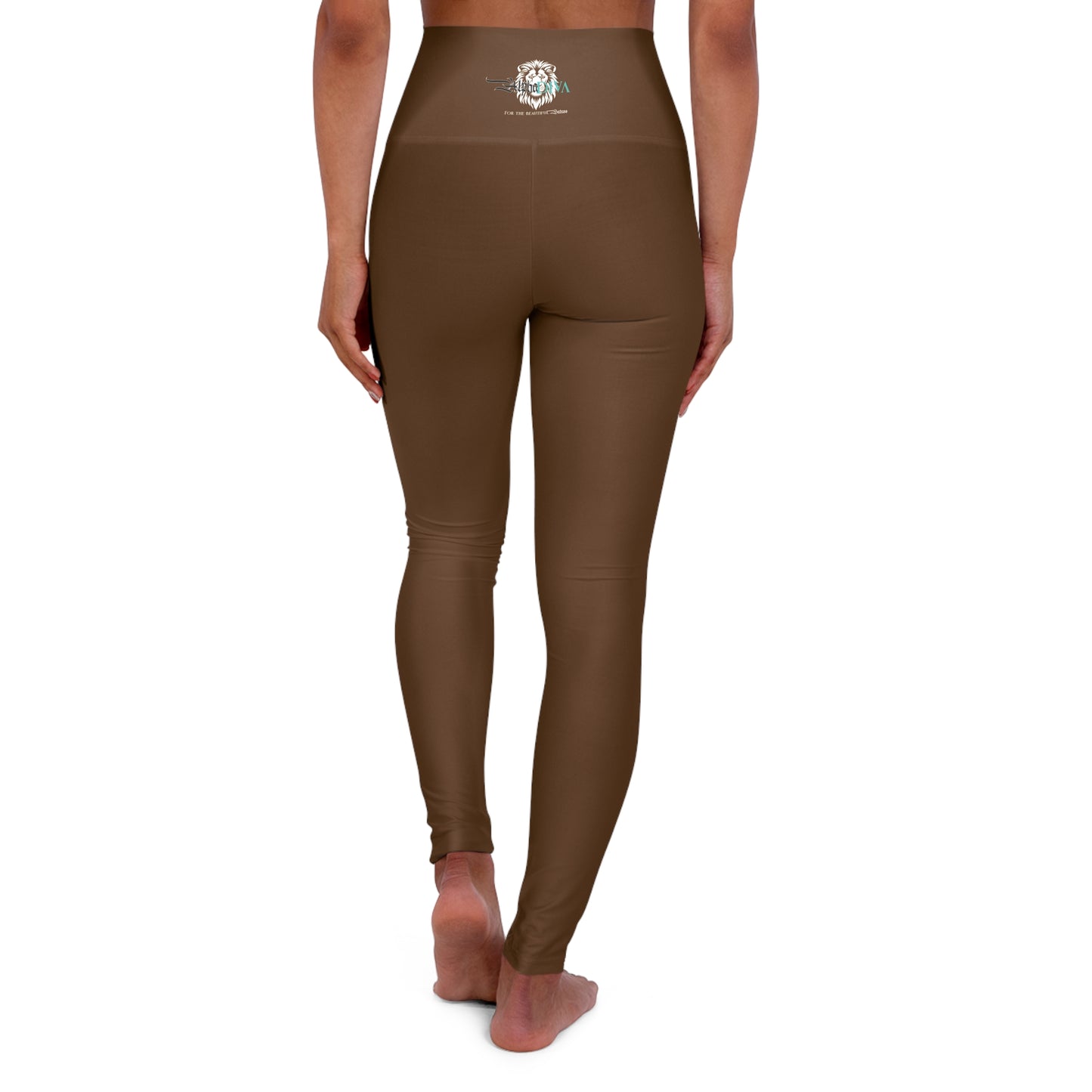 AlphaDiva High Waisted Espresso Brown Leggings