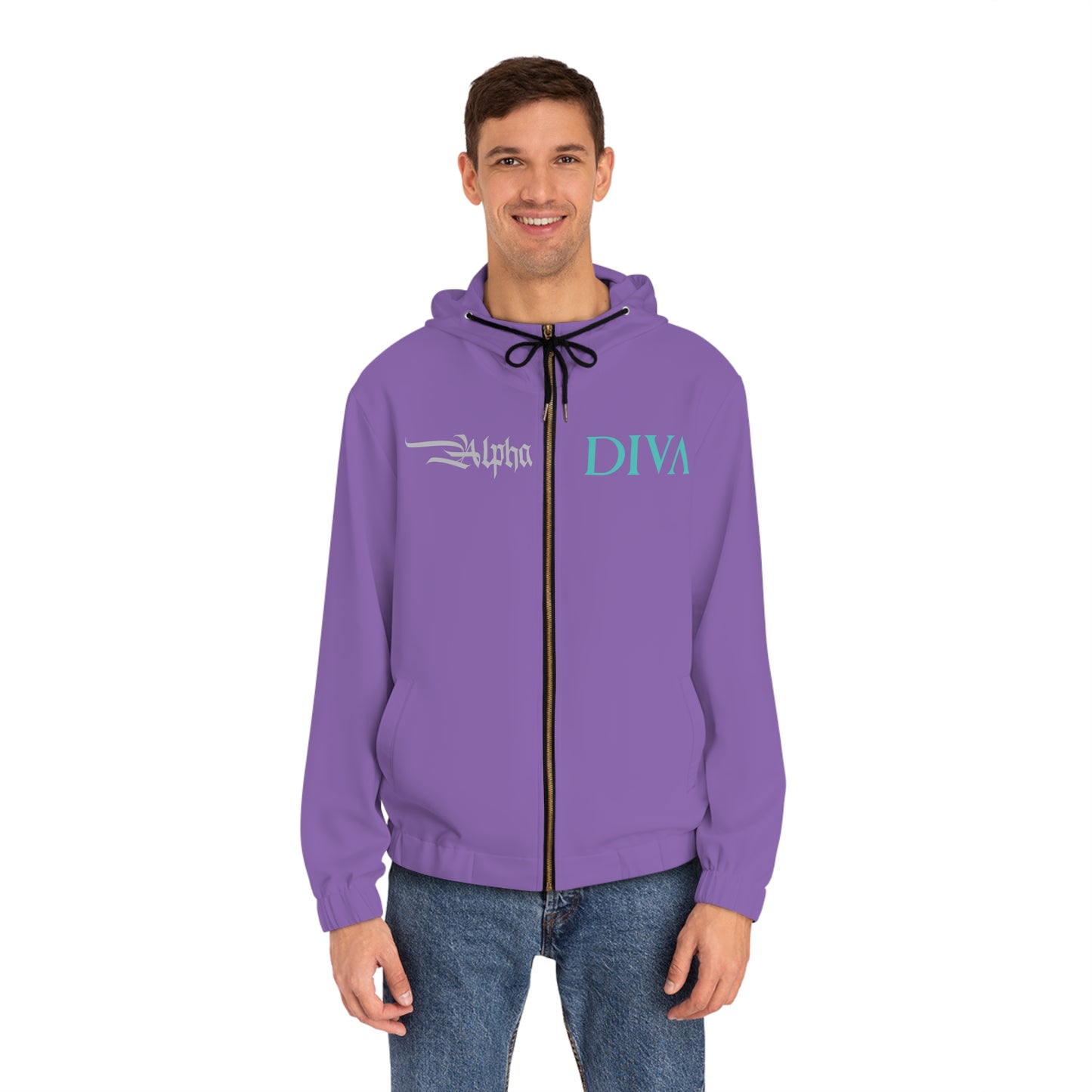 AlphaDiva Purple Rain Full-Zip Hoodie