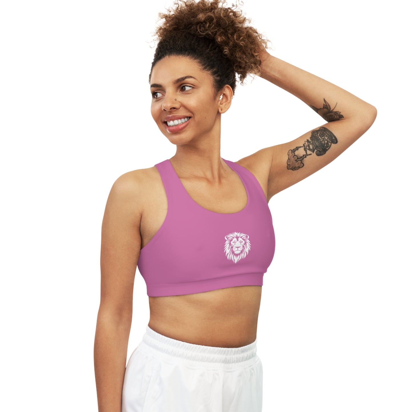 AlphaDiva Seamless Pretty In Pink Sports Bra