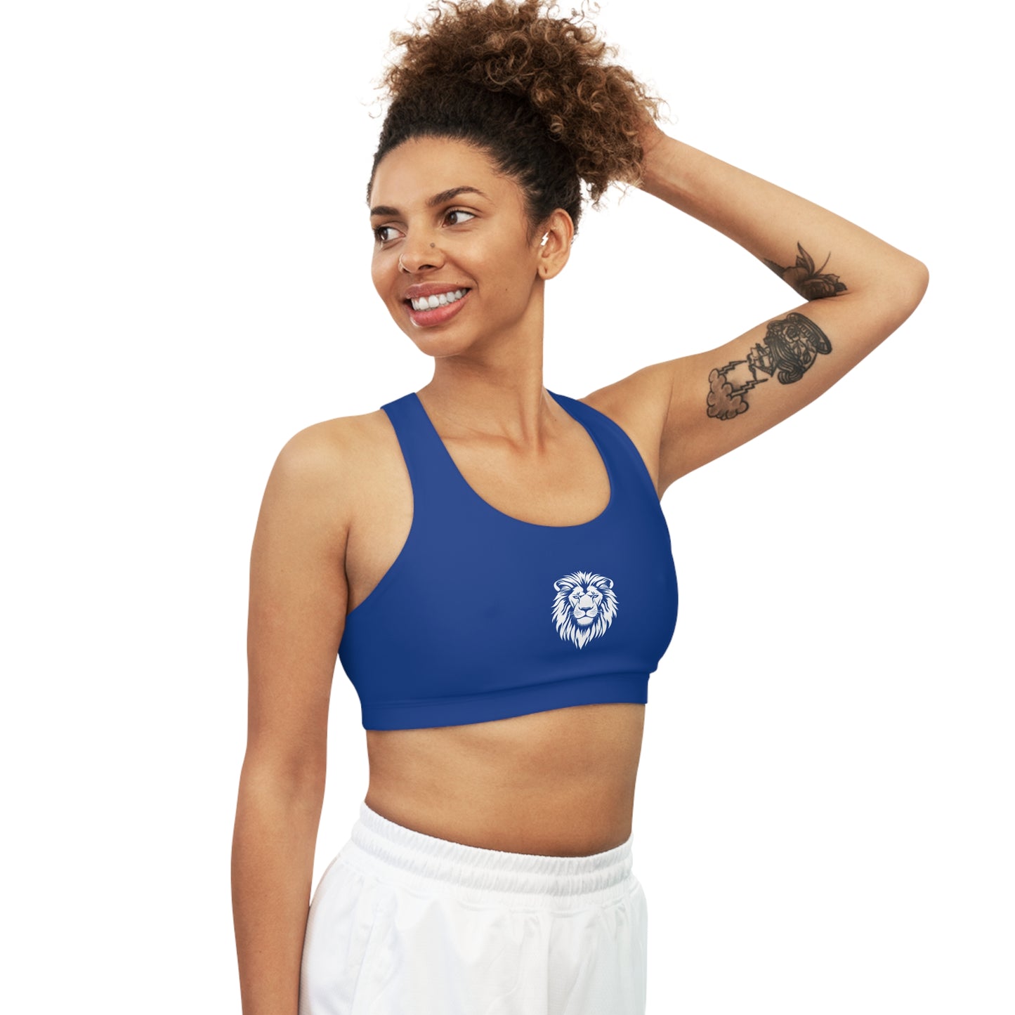 AlphaDiva Seamless Moody Blue Sports Bra