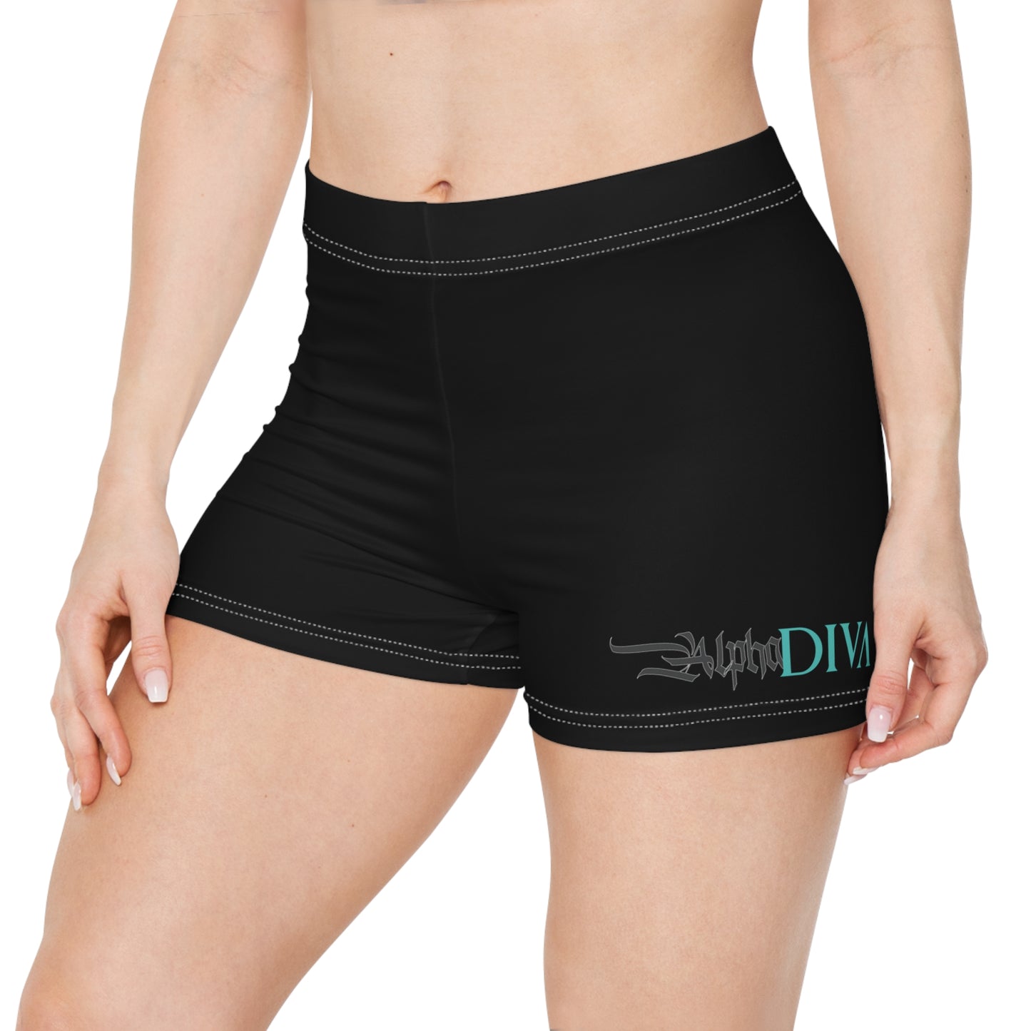 AlphaDiva Late Night Black Women's Shorts