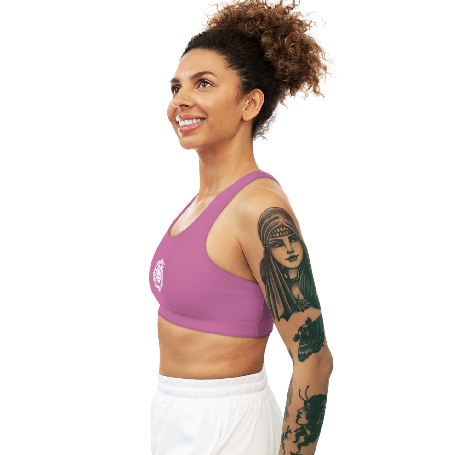 AlphaDiva Seamless Pretty In Pink Sports Bra