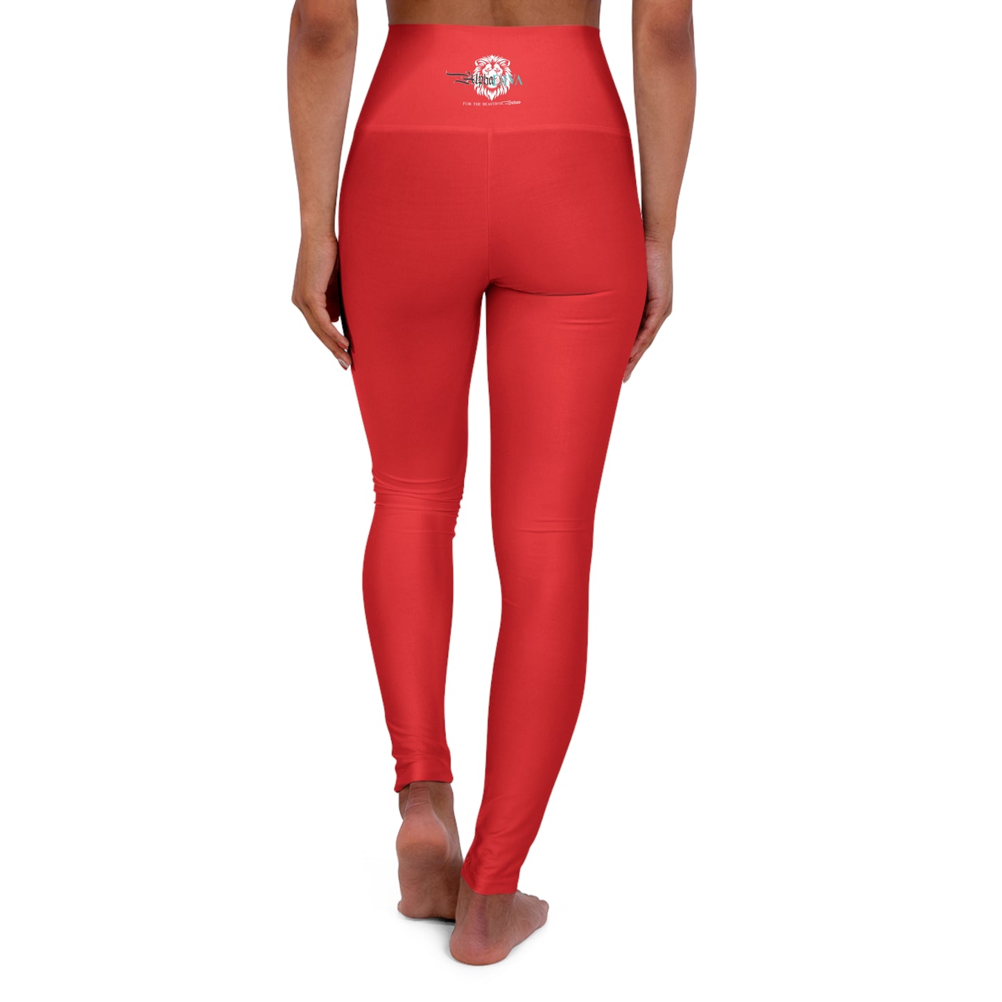 AlphaDiva High Waisted Safari Red Leggings