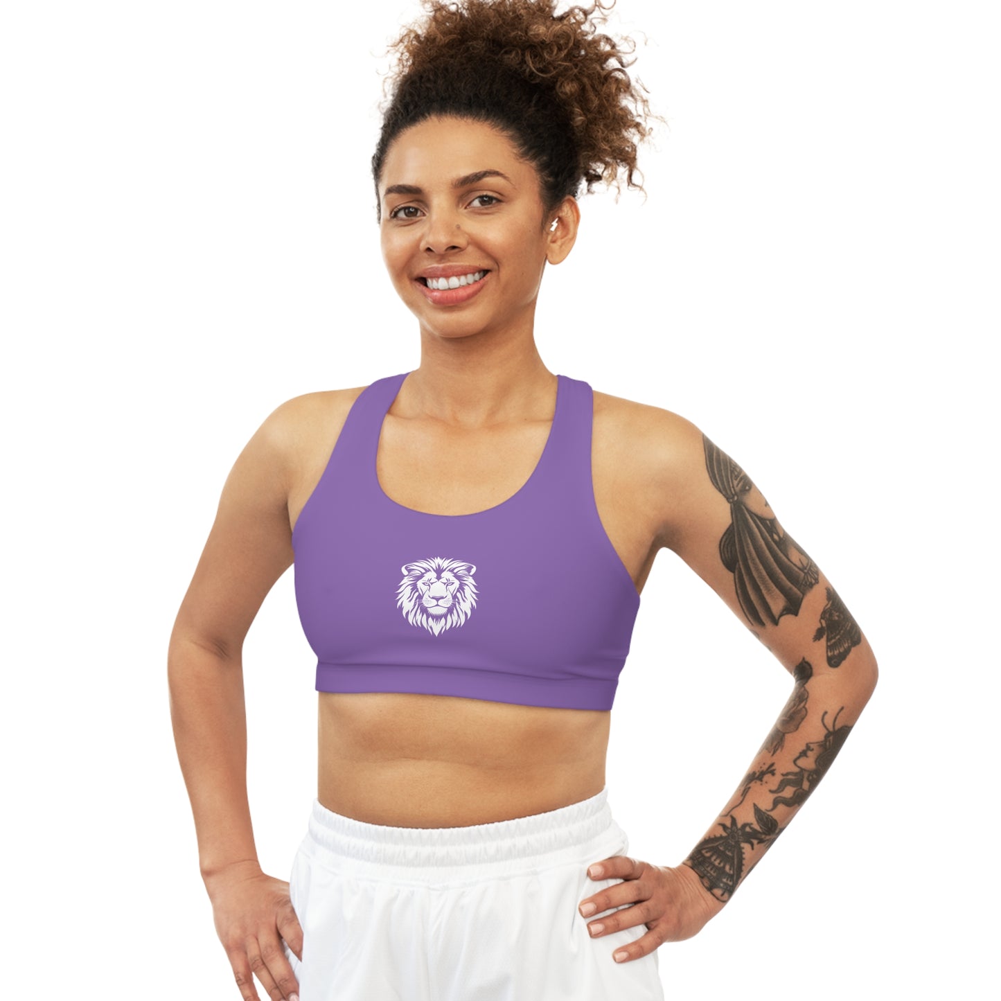 AlphaDiva Seamless Purple Rain Sports Bra