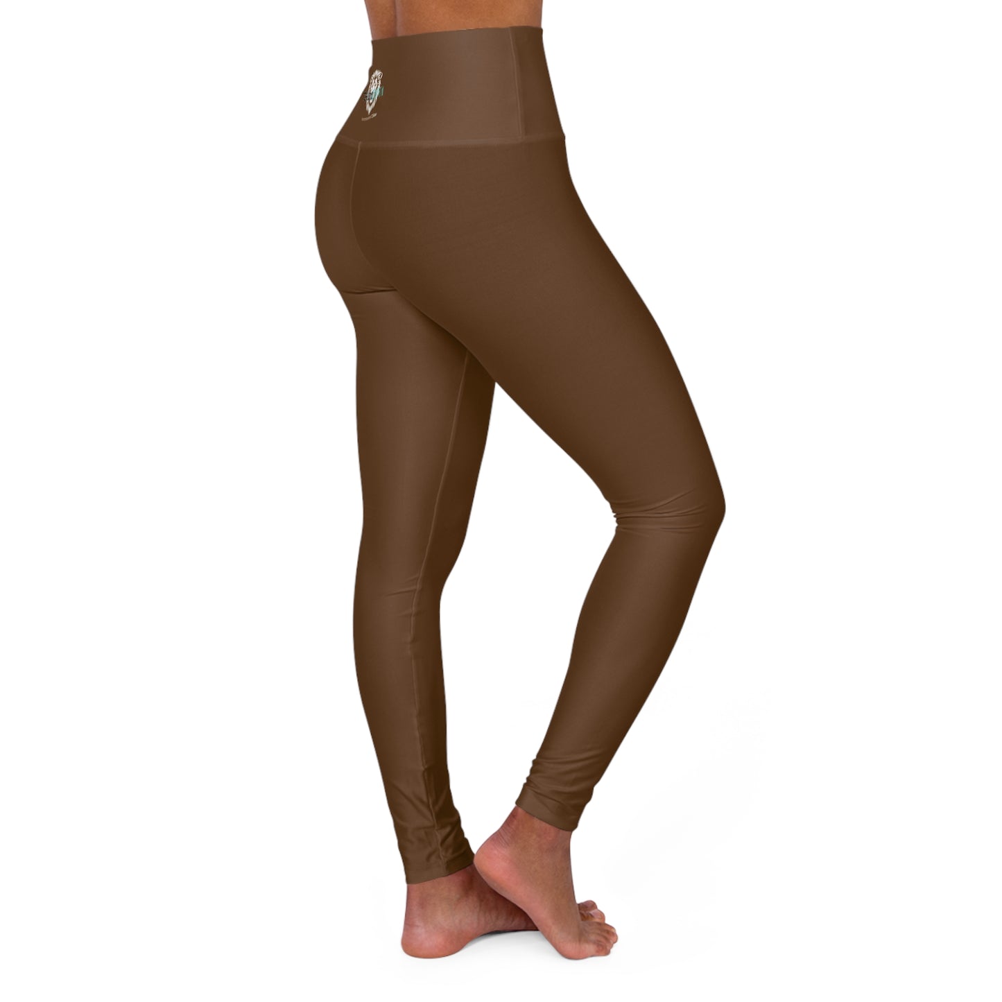 AlphaDiva High Waisted Espresso Brown Leggings