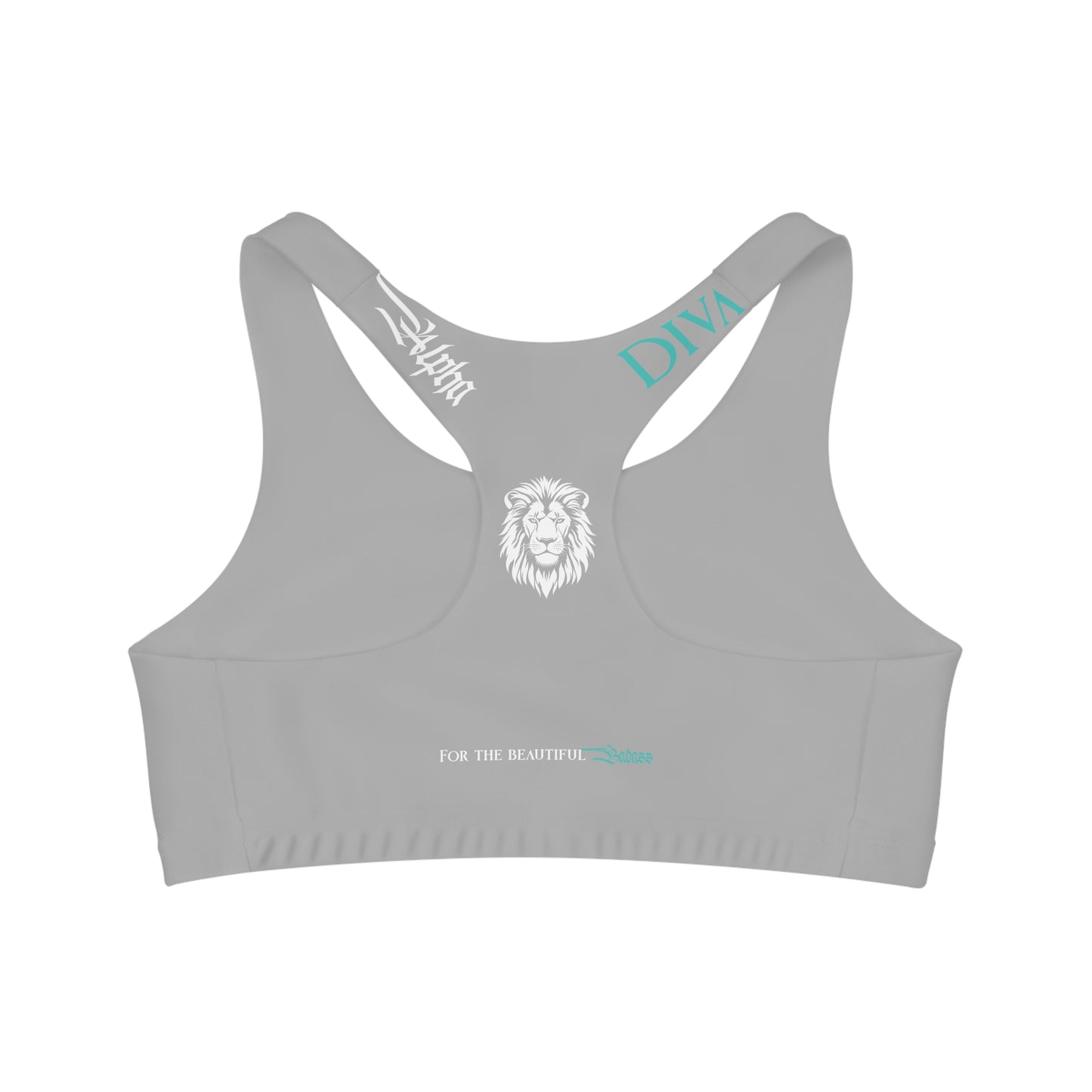 AlphaDiva Seamless Moon Light Grey Sports Bra