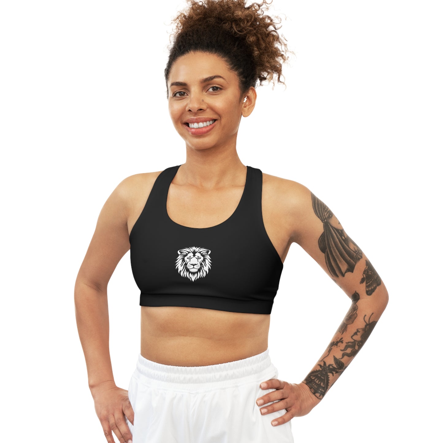 AlphaDiva Seamless Late Night Black Sports Bra