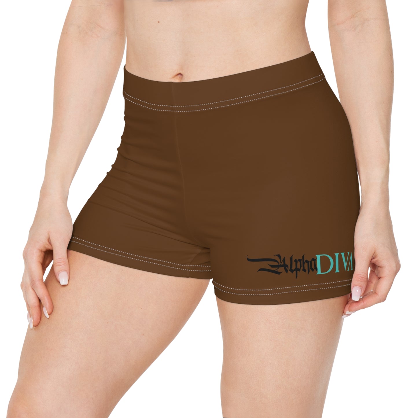 AlphaDiva Espresso Brown Women's Shorts