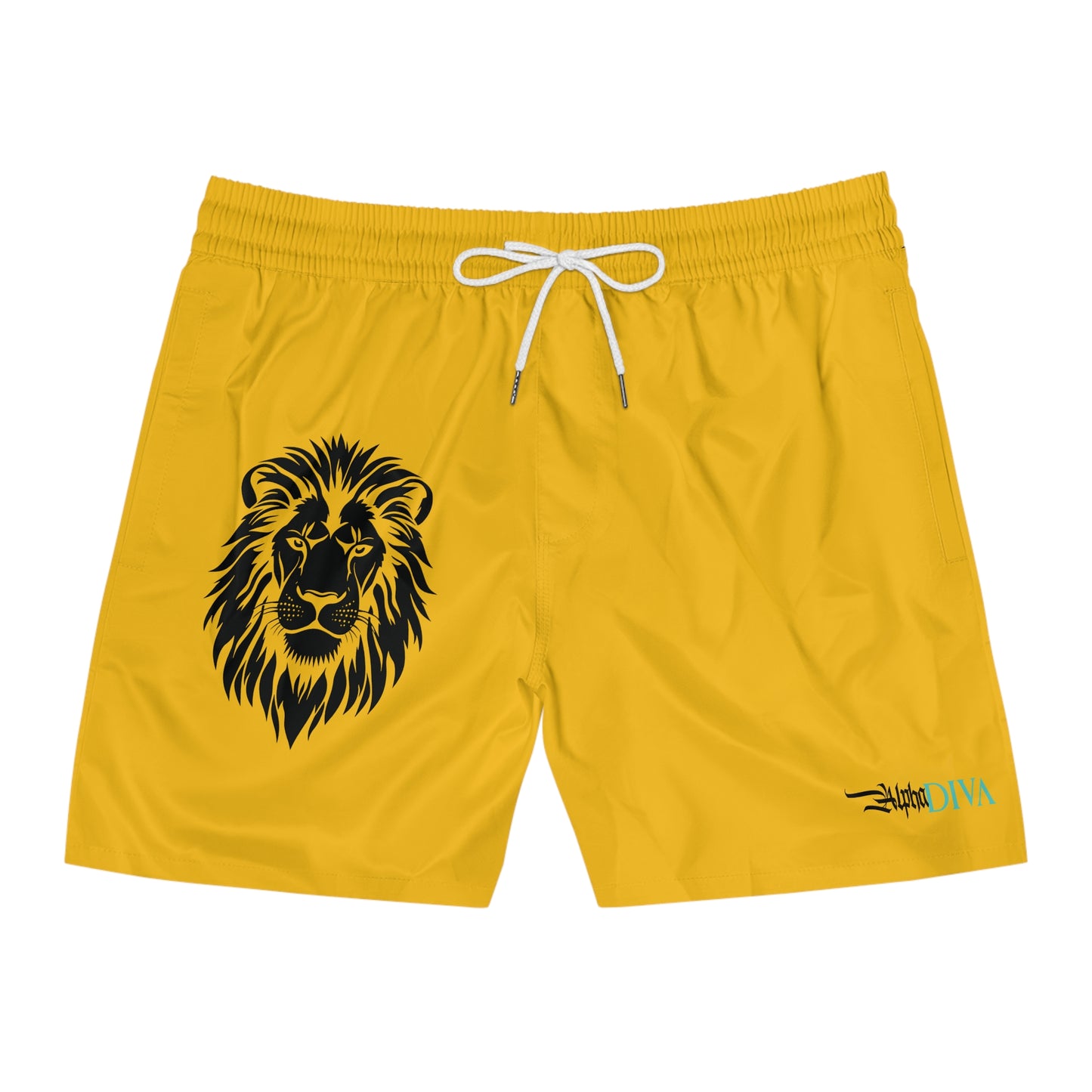 AlphaDiva Blaze Yellow Gym Shorts