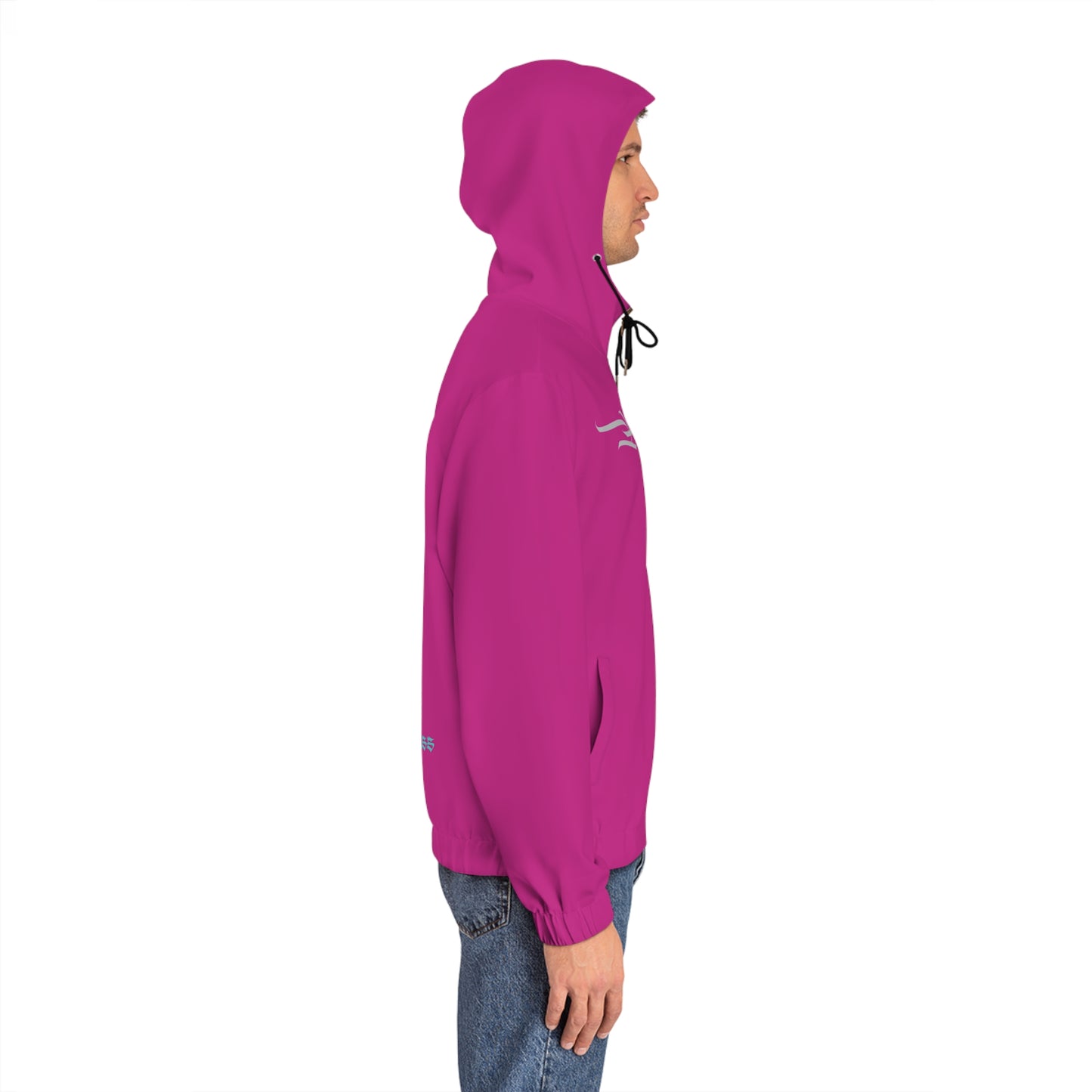 AlphaDiva Fuscialicious Pink Full-Zip Hoodie