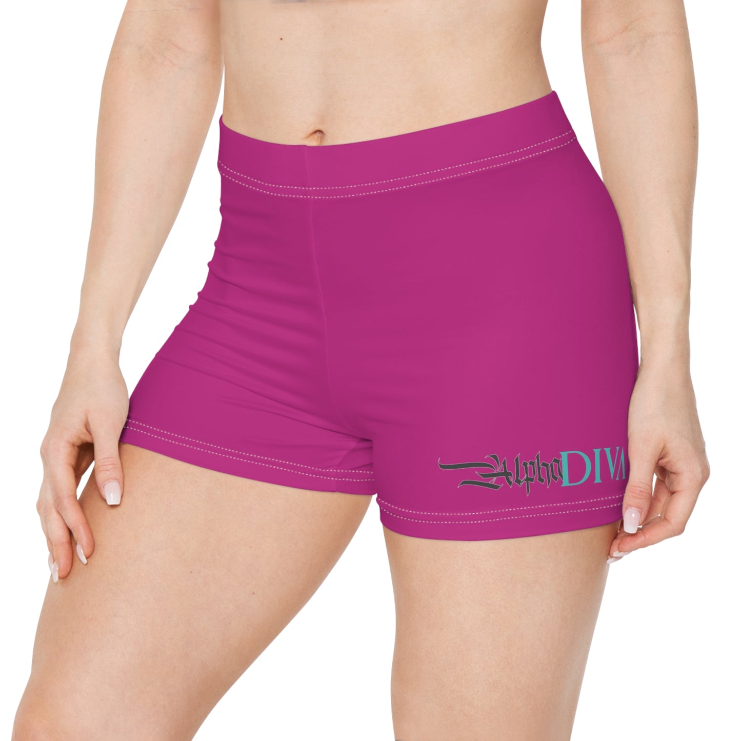 AlphaDiva Fuscialicious Pink Women's Shorts