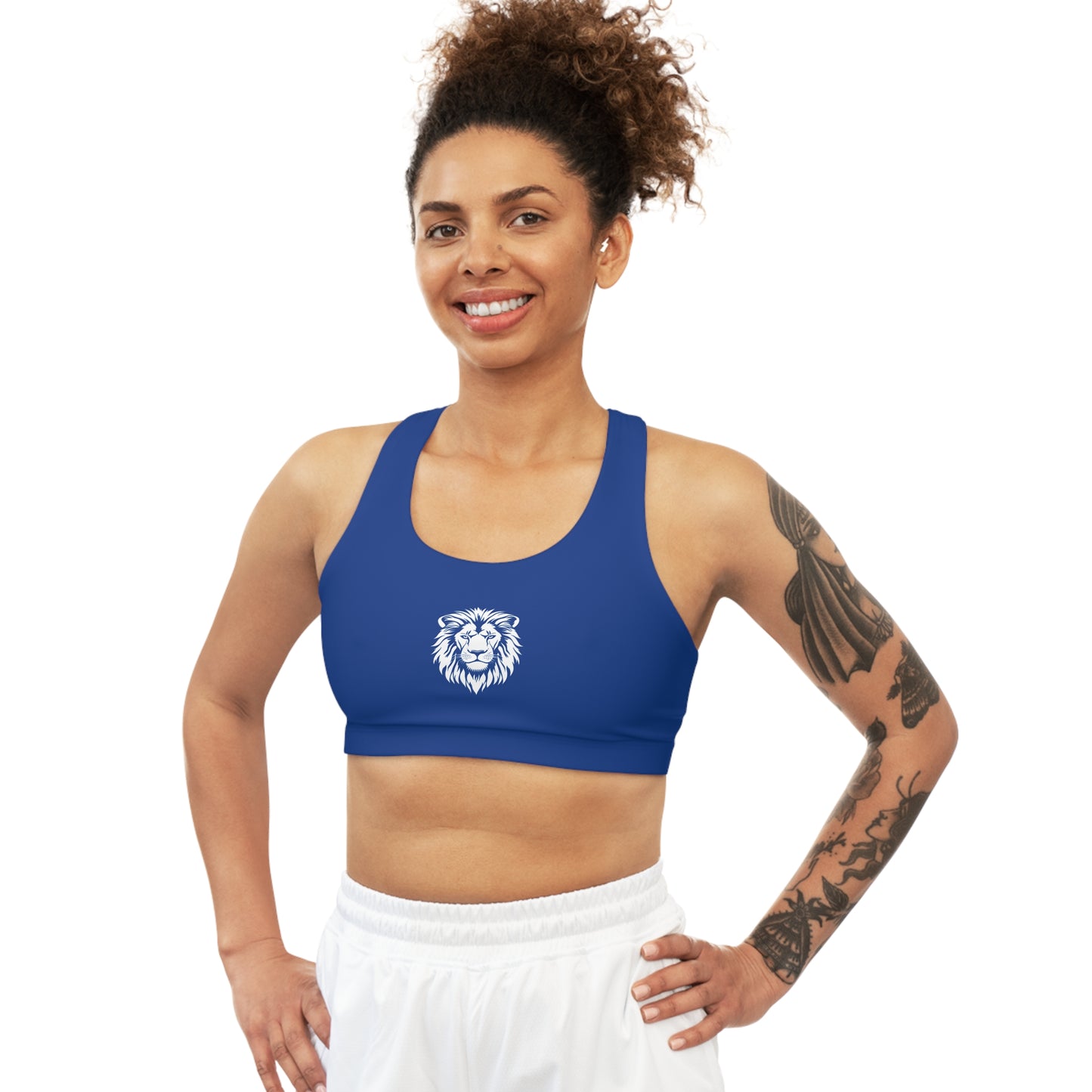 AlphaDiva Seamless Moody Blue Sports Bra