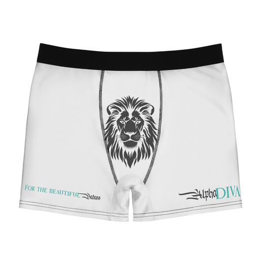 AlphaDiva Men's Ice White Boxer Briefs