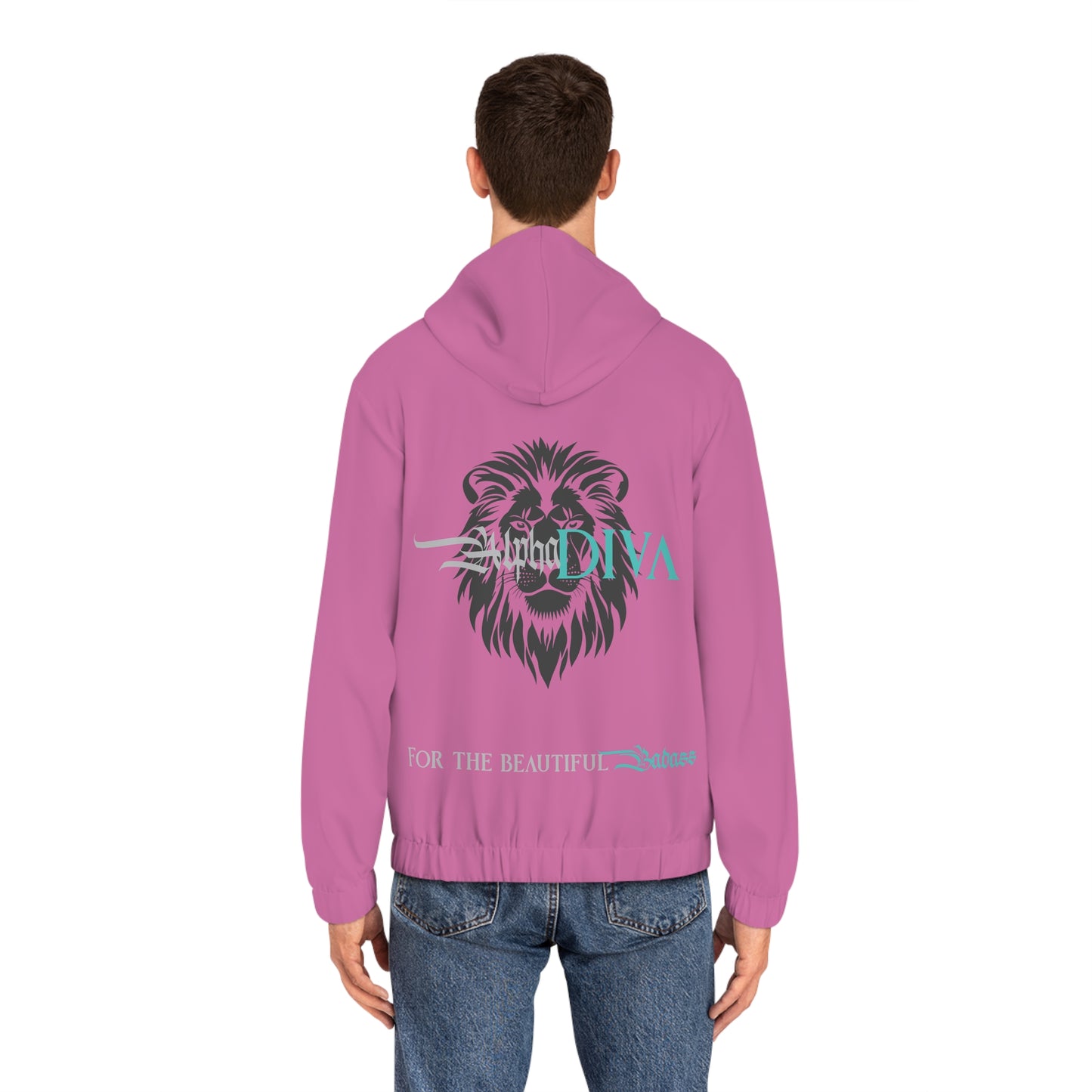 AlphaDiva Pretty In Pink Full-Zip Hoodie