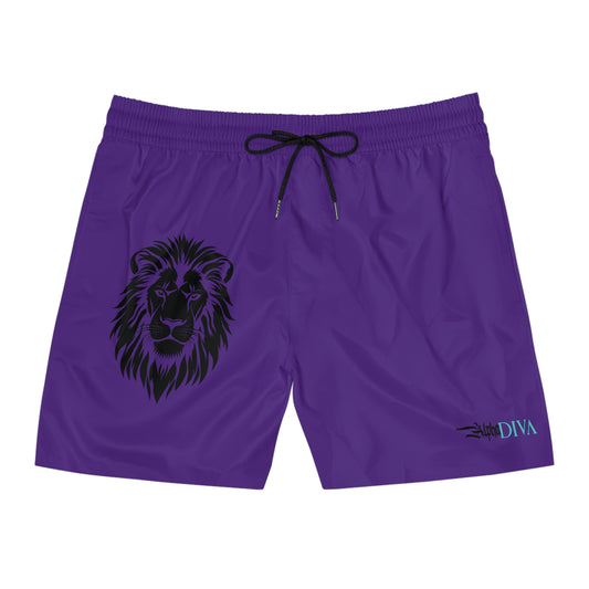 AlphaDiva Royalty Purple Gym Shorts